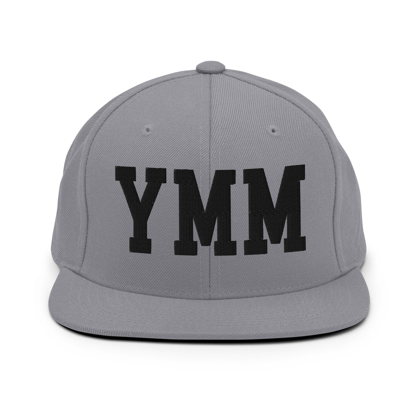 College-Style Classic Snapback Hat • Black • YMM Fort McMurray • YHM Designs - Image 19
