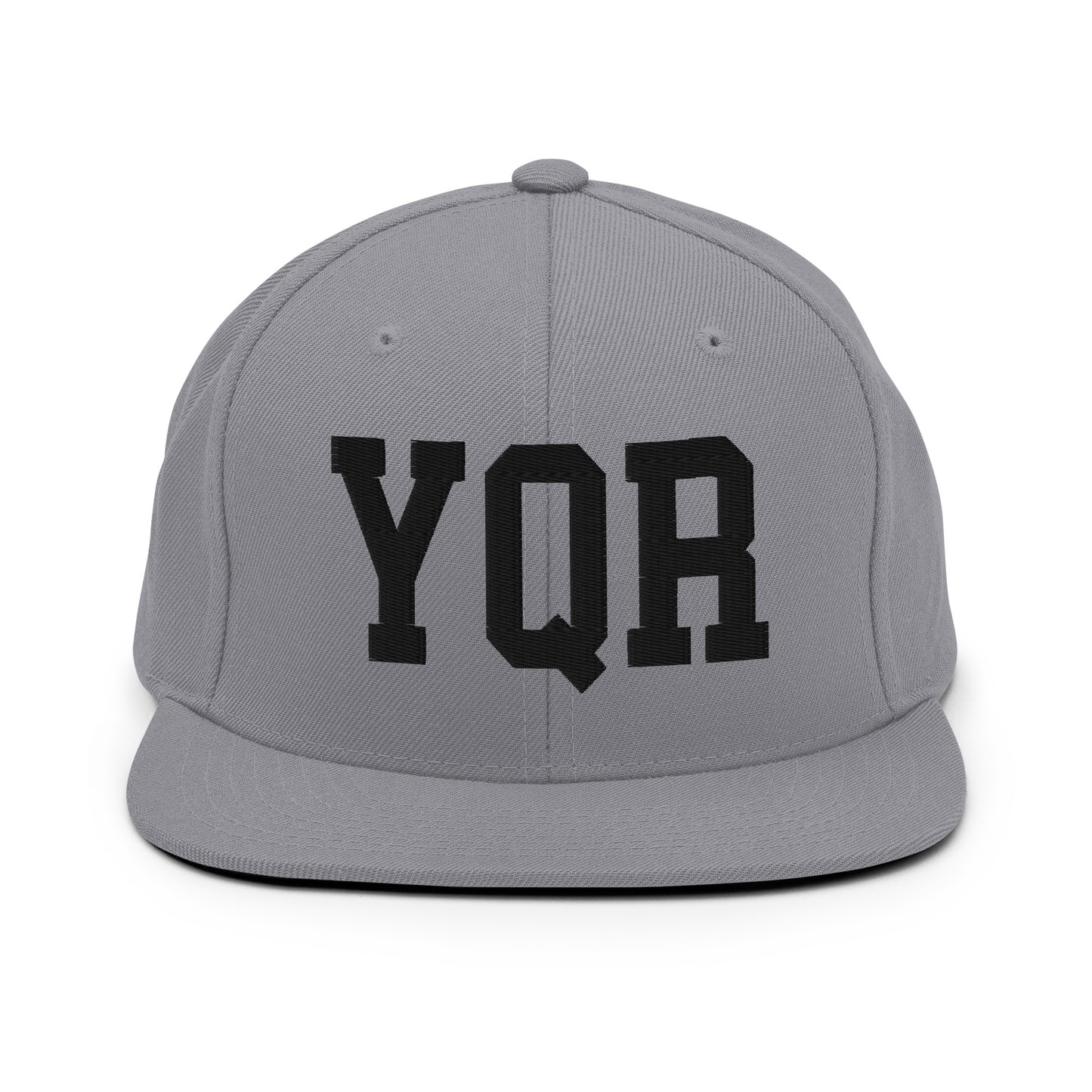 College-Style Classic Snapback Hat • Black • YQR Regina • YHM Designs - Image 19