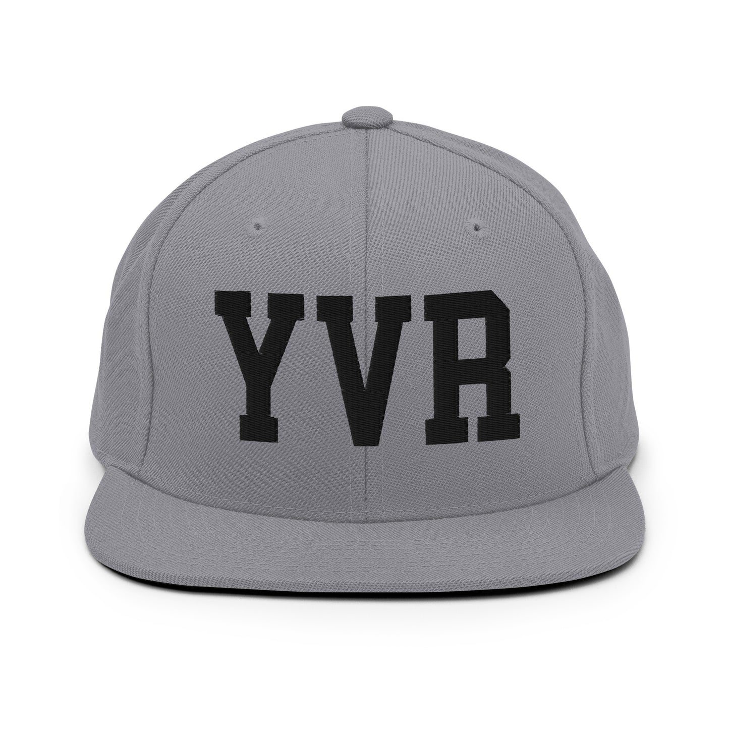College-Style Classic Snapback Hat • Black • YVR Vancouver • YHM Designs - Image 19
