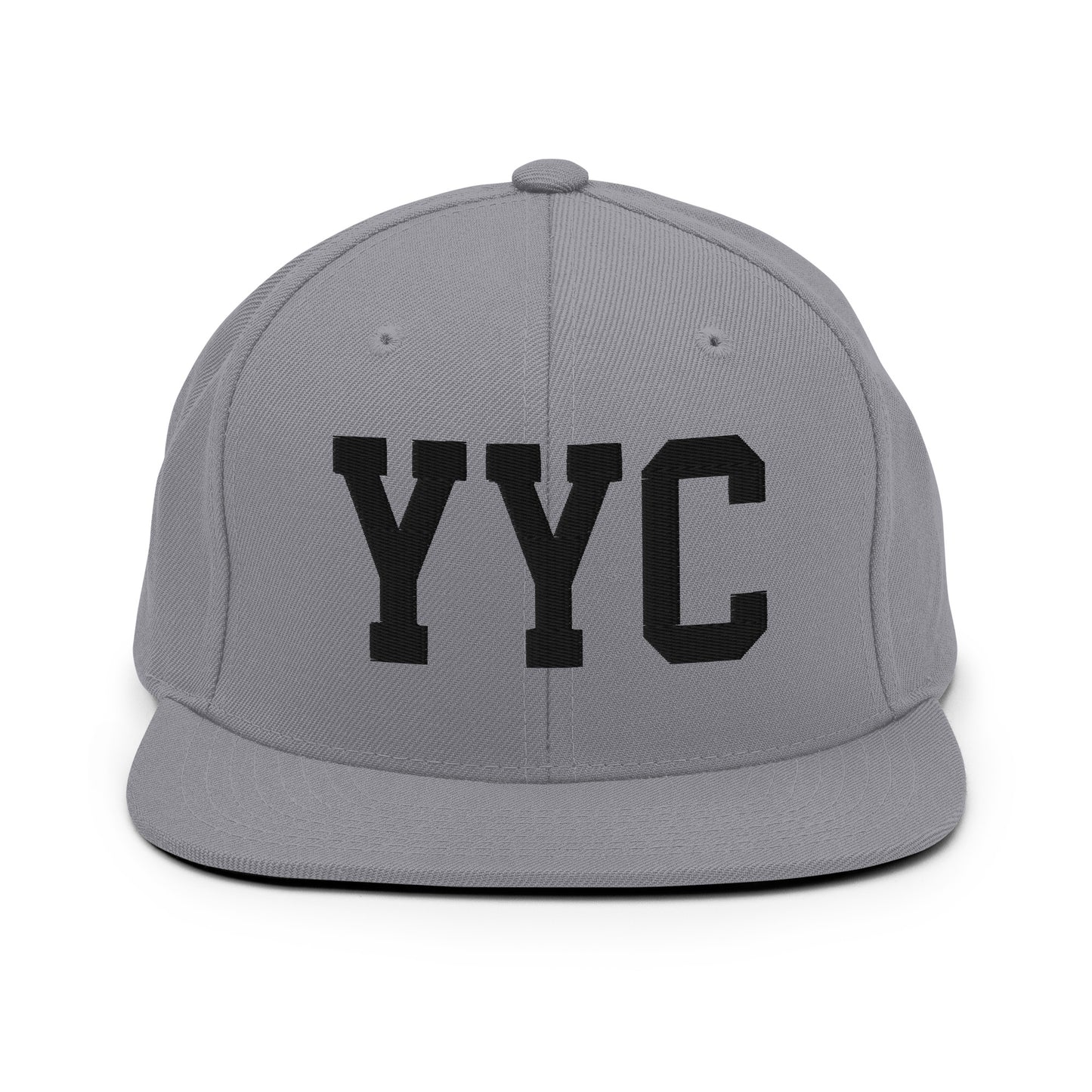 College-Style Classic Snapback Hat • Black • YYC Calgary Souvenir • YHM Designs - Image 19
