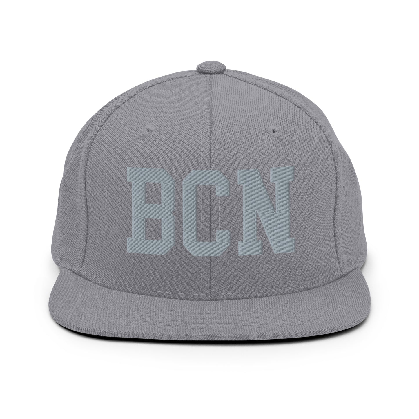 College-Style Classic Snapback Hat • Grey • BCN Barcelona • YHM Designs - Image 14