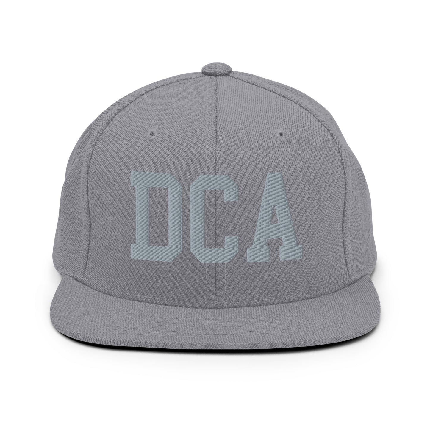 College-Style Classic Snapback Hat • Grey • DCA Washington • YHM Designs - Image 14