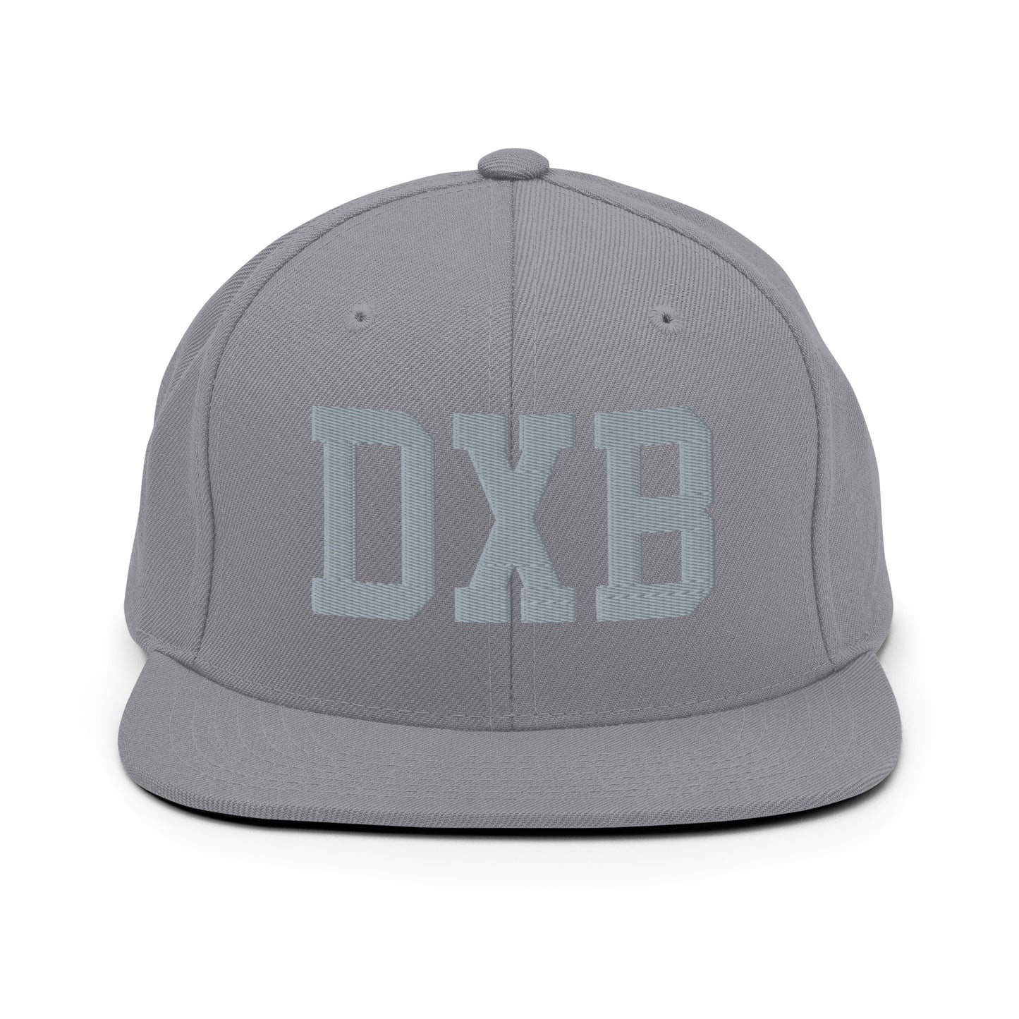 College-Style Classic Snapback Hat • Grey • DXB Dubai • YHM Designs - Image 14