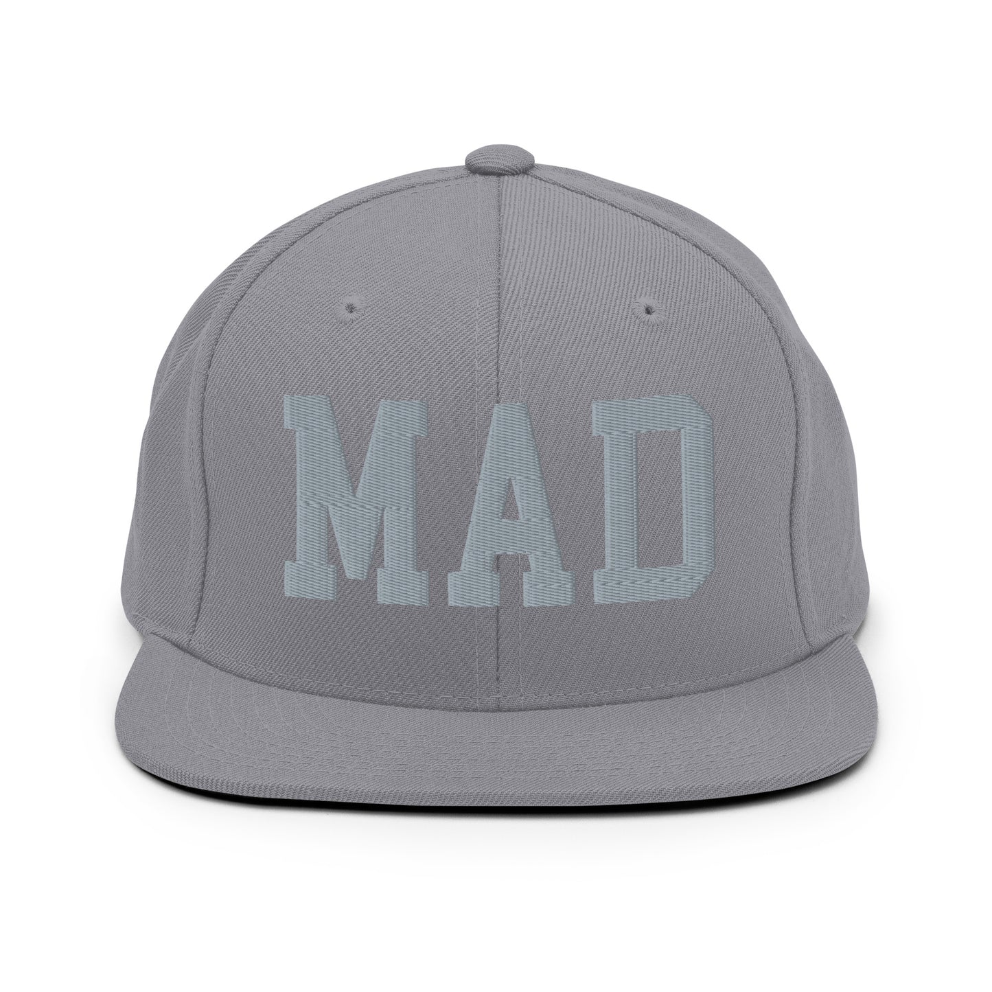 College-Style Classic Snapback Hat • Grey • MAD Madrid • YHM Designs - Image 14