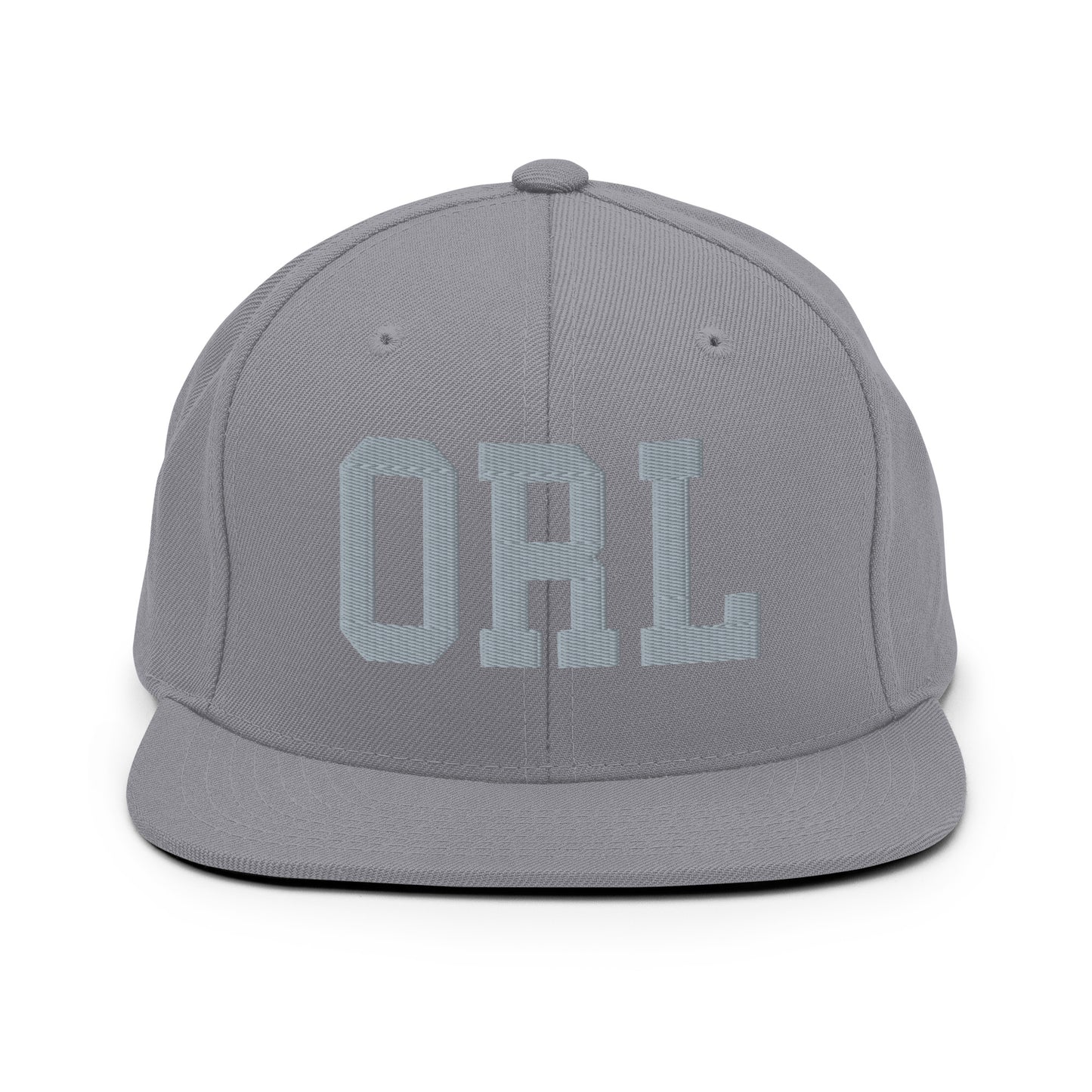 College-Style Classic Snapback Hat • Grey • ORL Orlando Souvenir • YHM Designs - Image 14