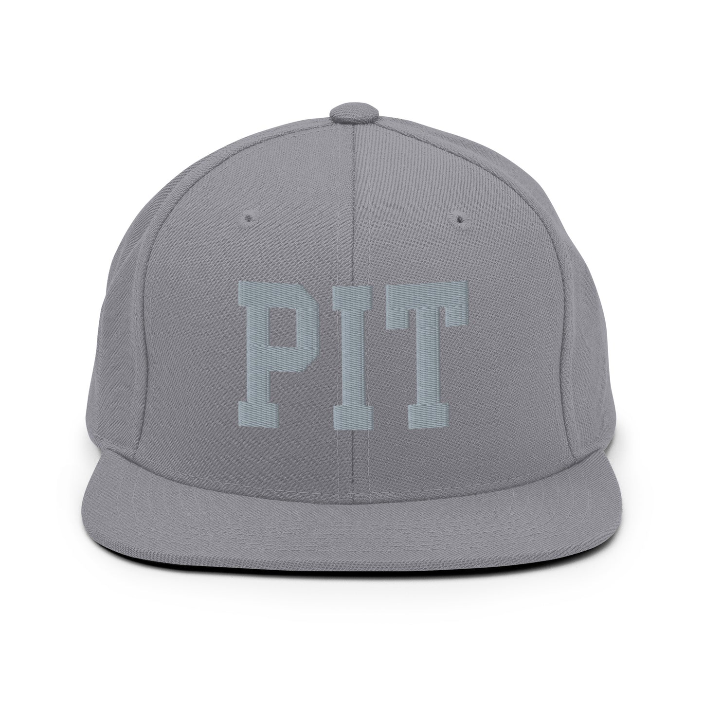 College-Style Classic Snapback Hat • Grey • PIT Pittsburgh Souvenir • YHM Designs - Image 14