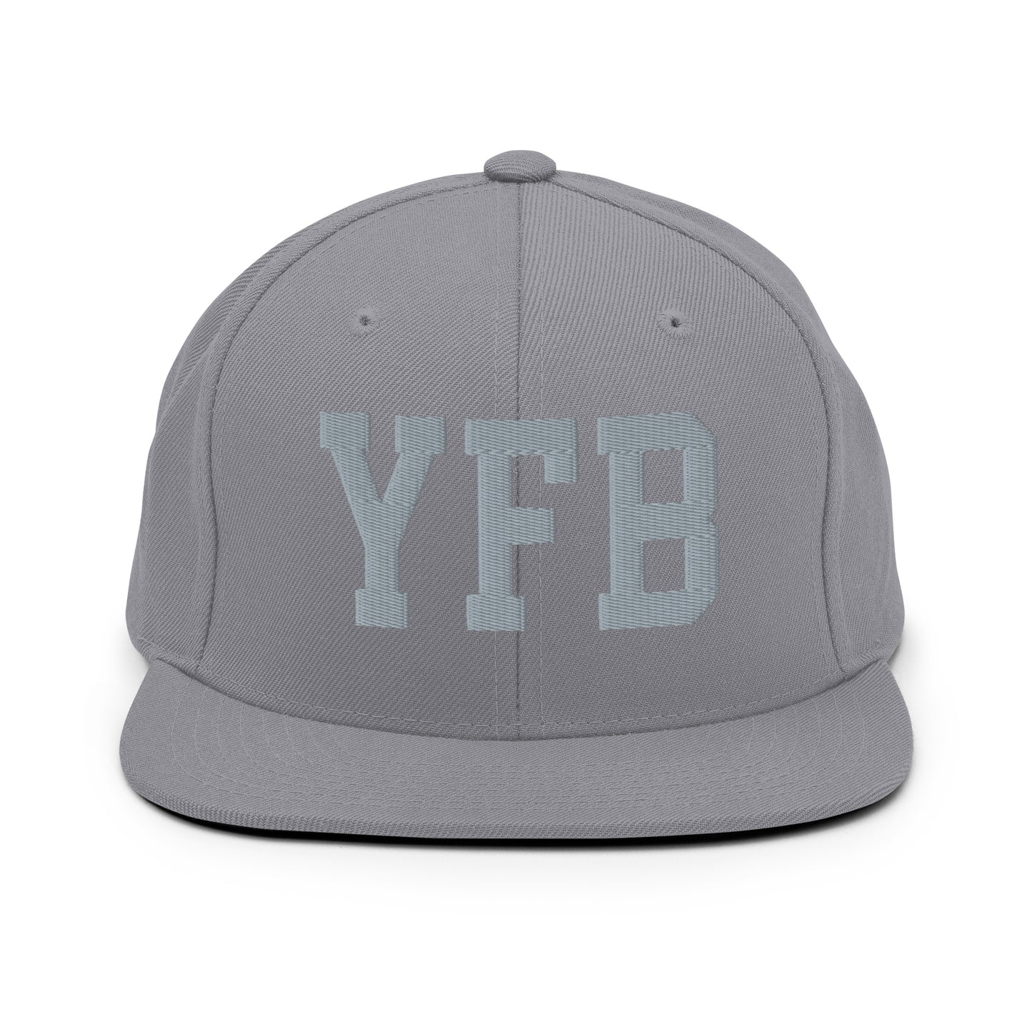 College-Style Classic Snapback Hat • Grey • YFB Iqaluit • YHM Designs - Image 14