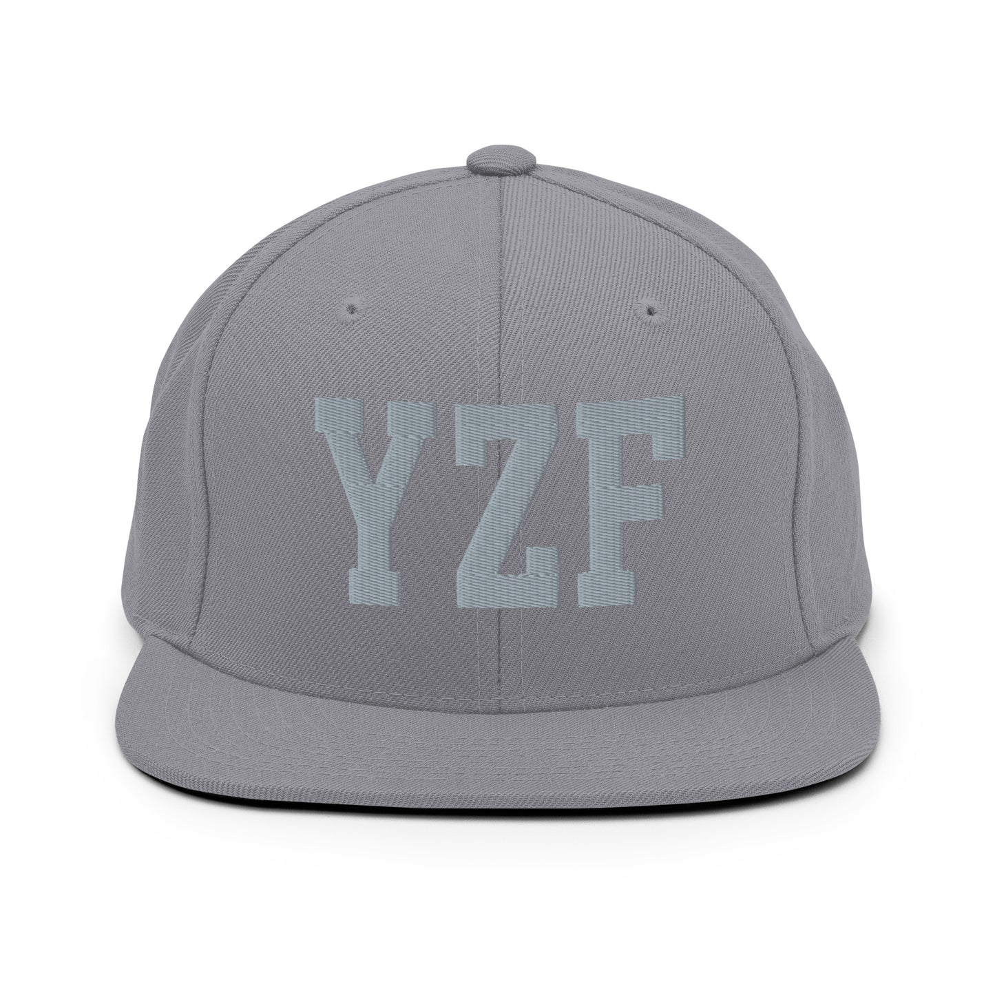 College-Style Classic Snapback Hat • Grey • YZF Yellowknife Souvenir • YHM Designs - Image 14