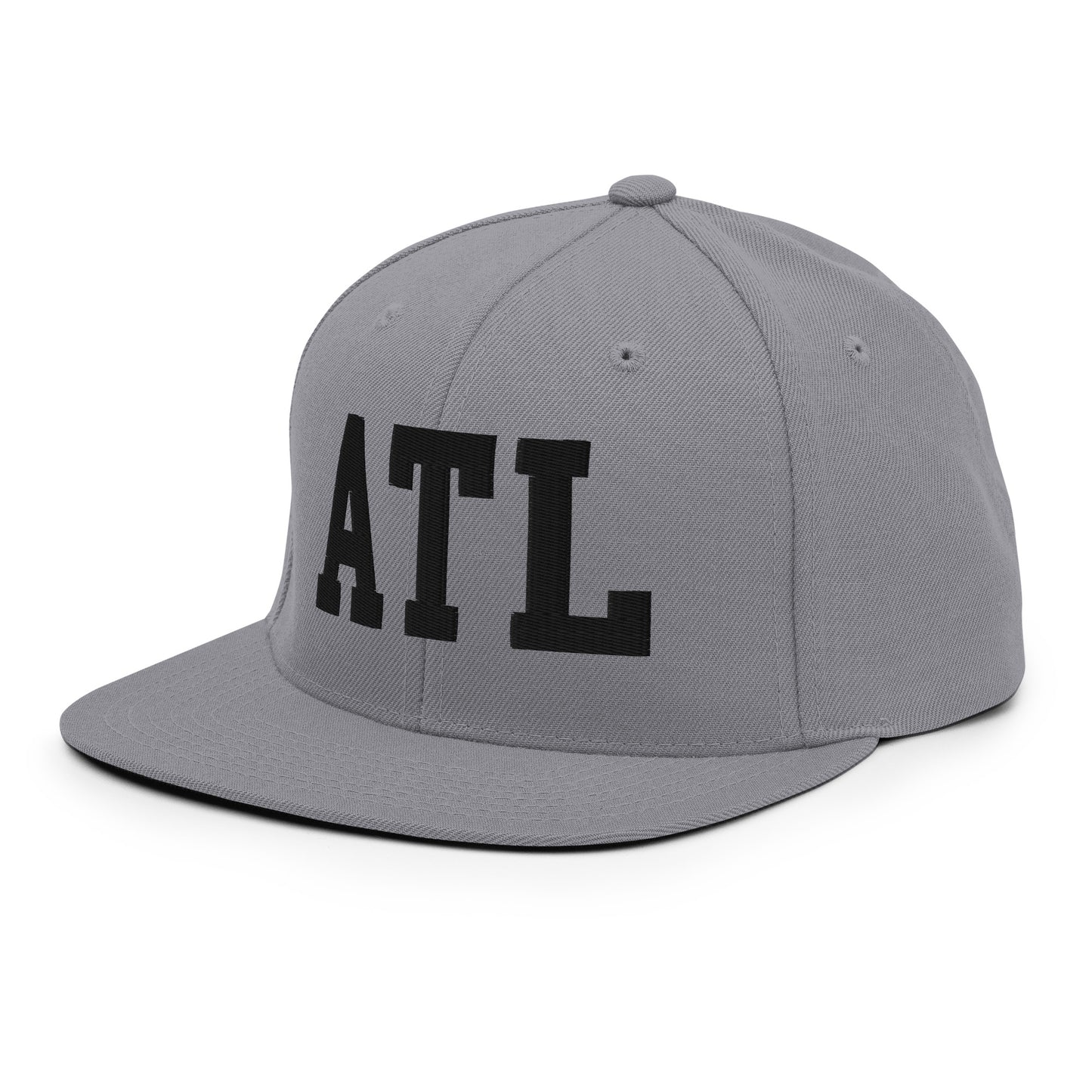 College-Style Classic Snapback Hat • Black • ATL Atlanta Souvenir • YHM Designs - Image 21