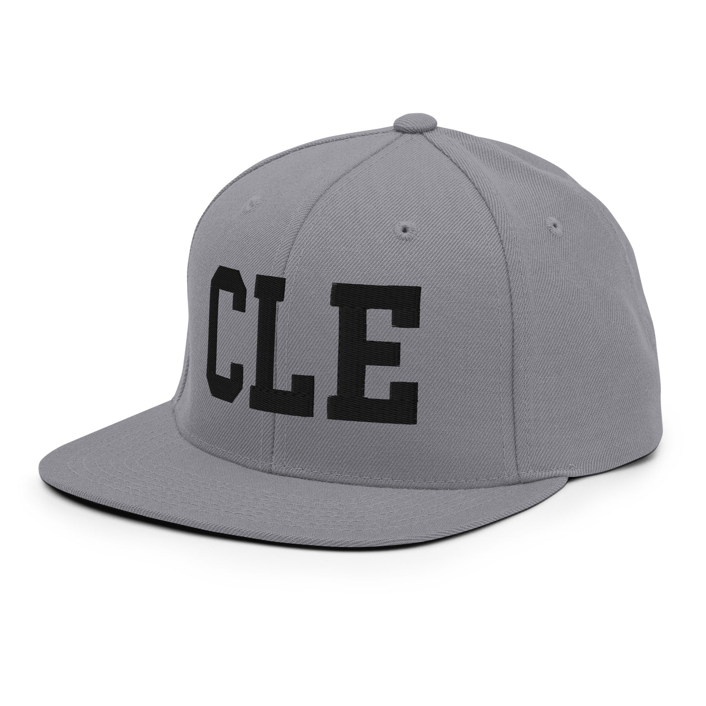 College-Style Classic Snapback Hat • Black • CLE Cleveland Souvenir • YHM Designs - Image 21