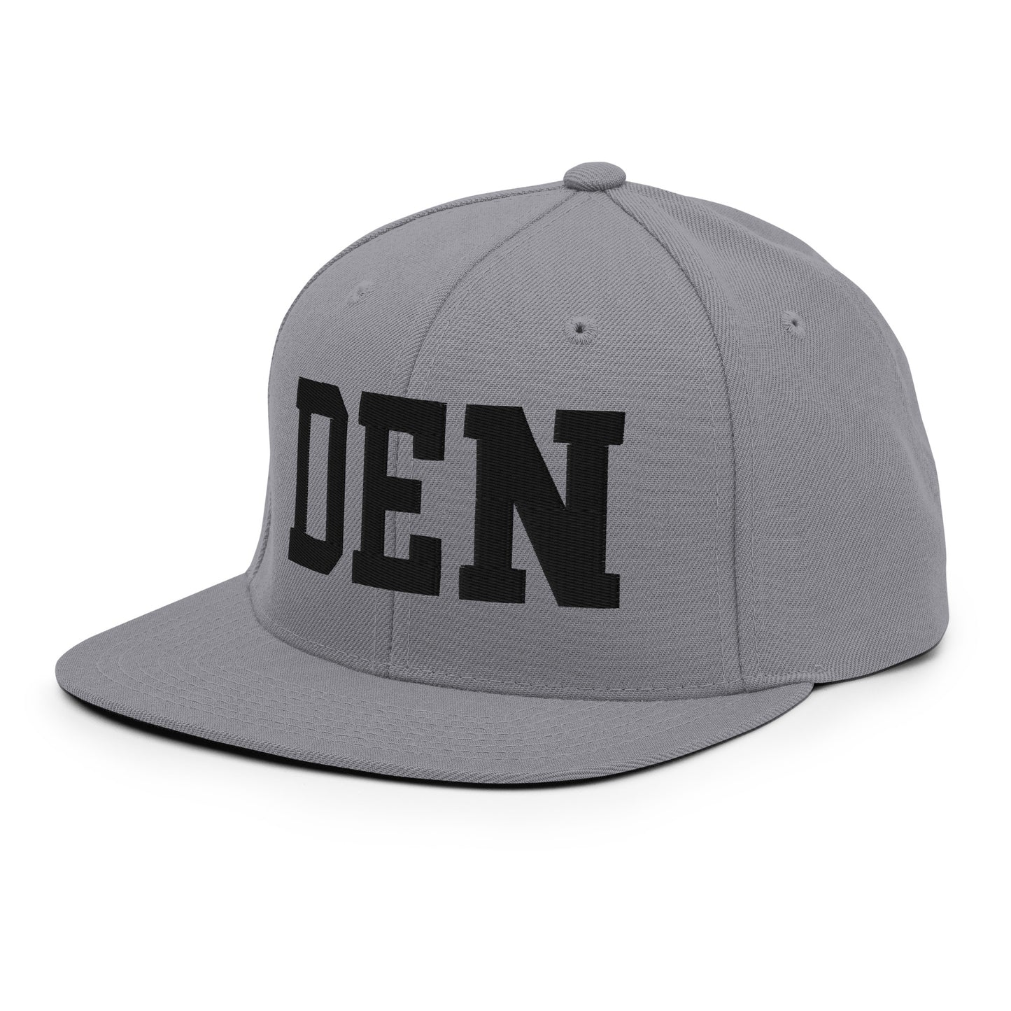College-Style Classic Snapback Hat • Black • DEN Denver • YHM Designs - Image 21