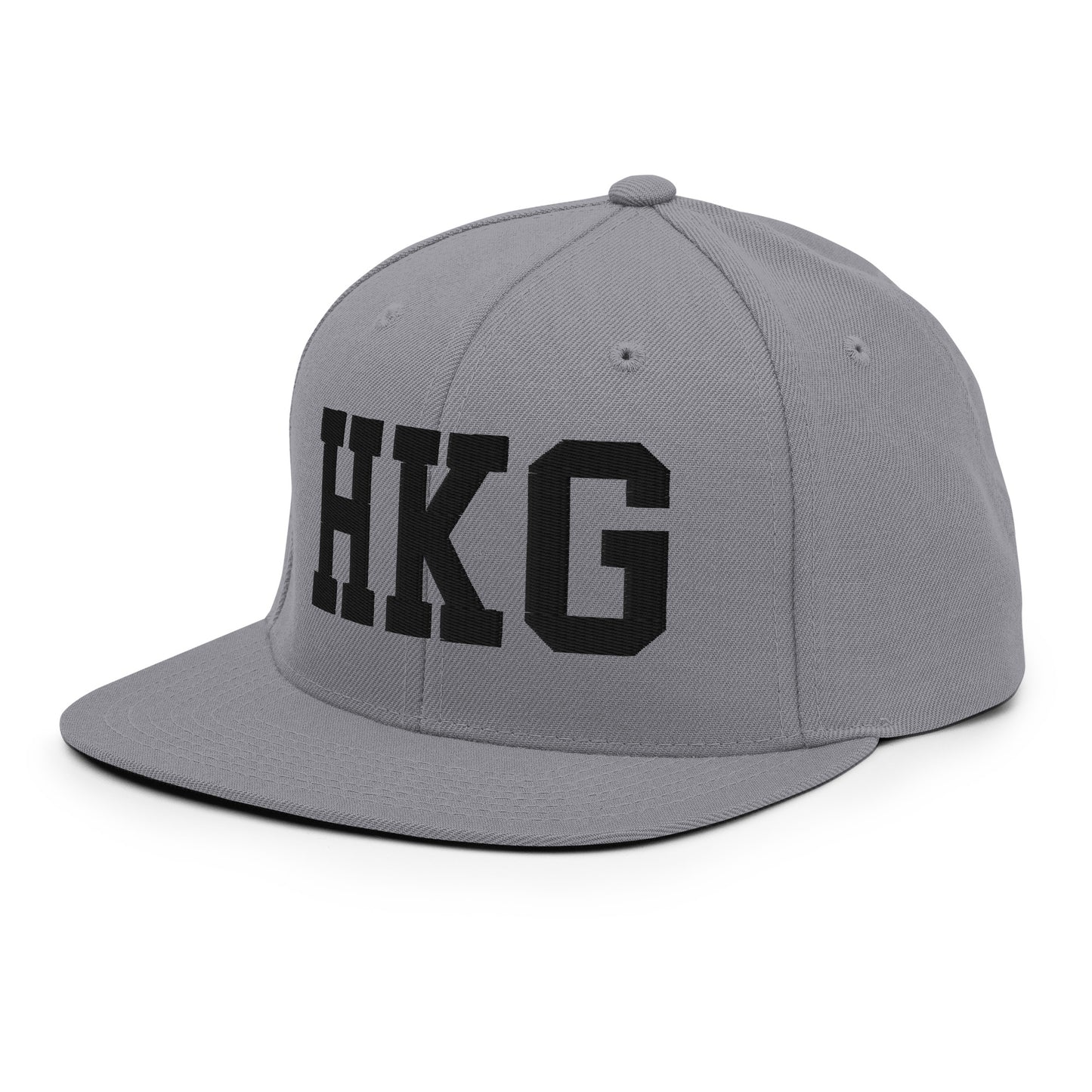 College-Style Classic Snapback Hat • Black • HKG Hong Kong • YHM Designs - Image 21