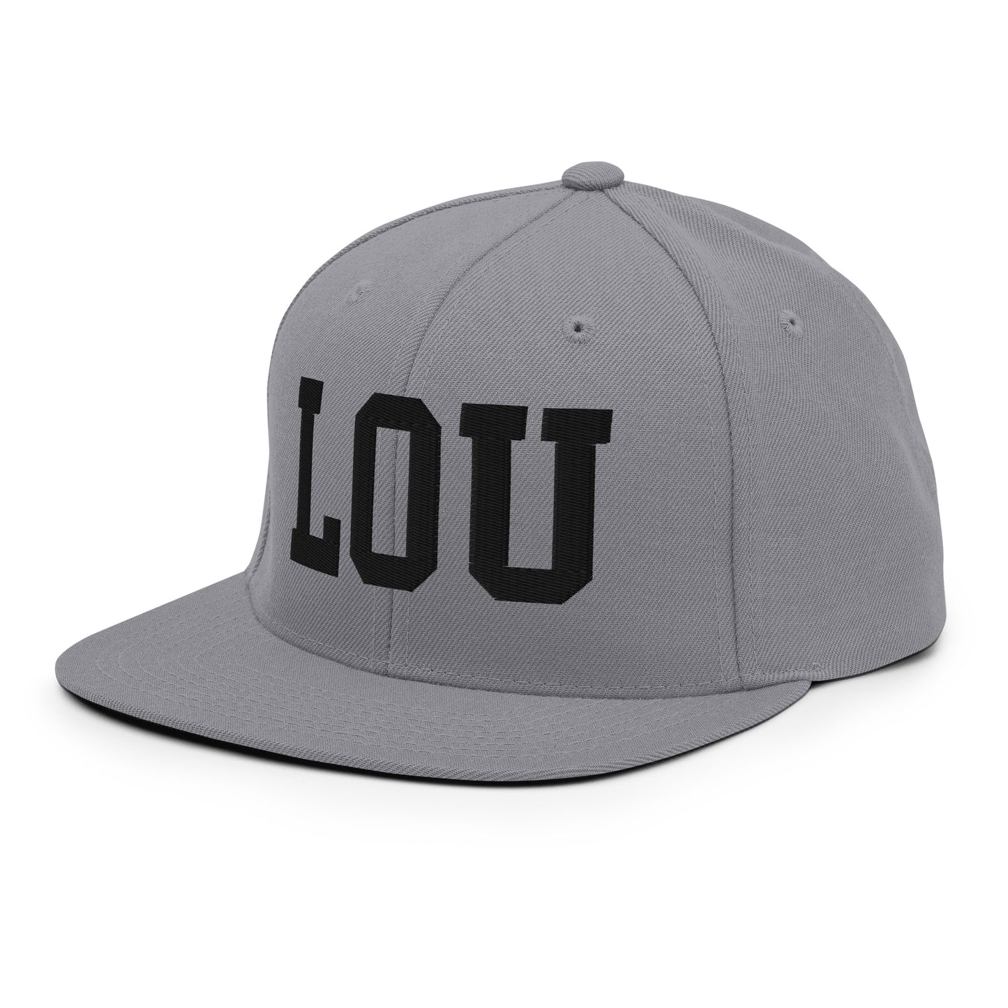 College-Style Classic Snapback Hat • Black • LOU Louisville Souvenir • YHM Designs - Image 21