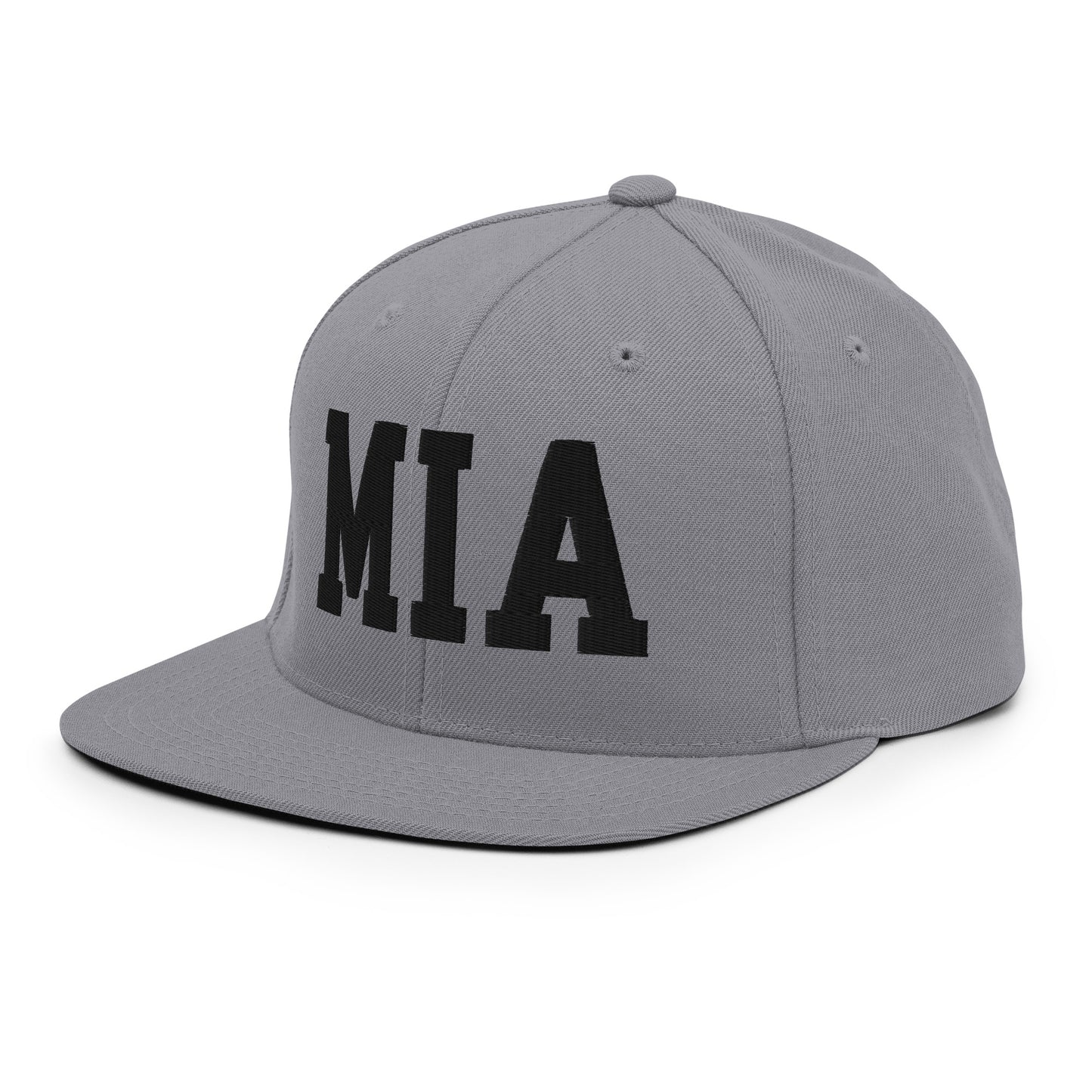 College-Style Classic Snapback Hat • Black • MIA Miami • YHM Designs - Image 21