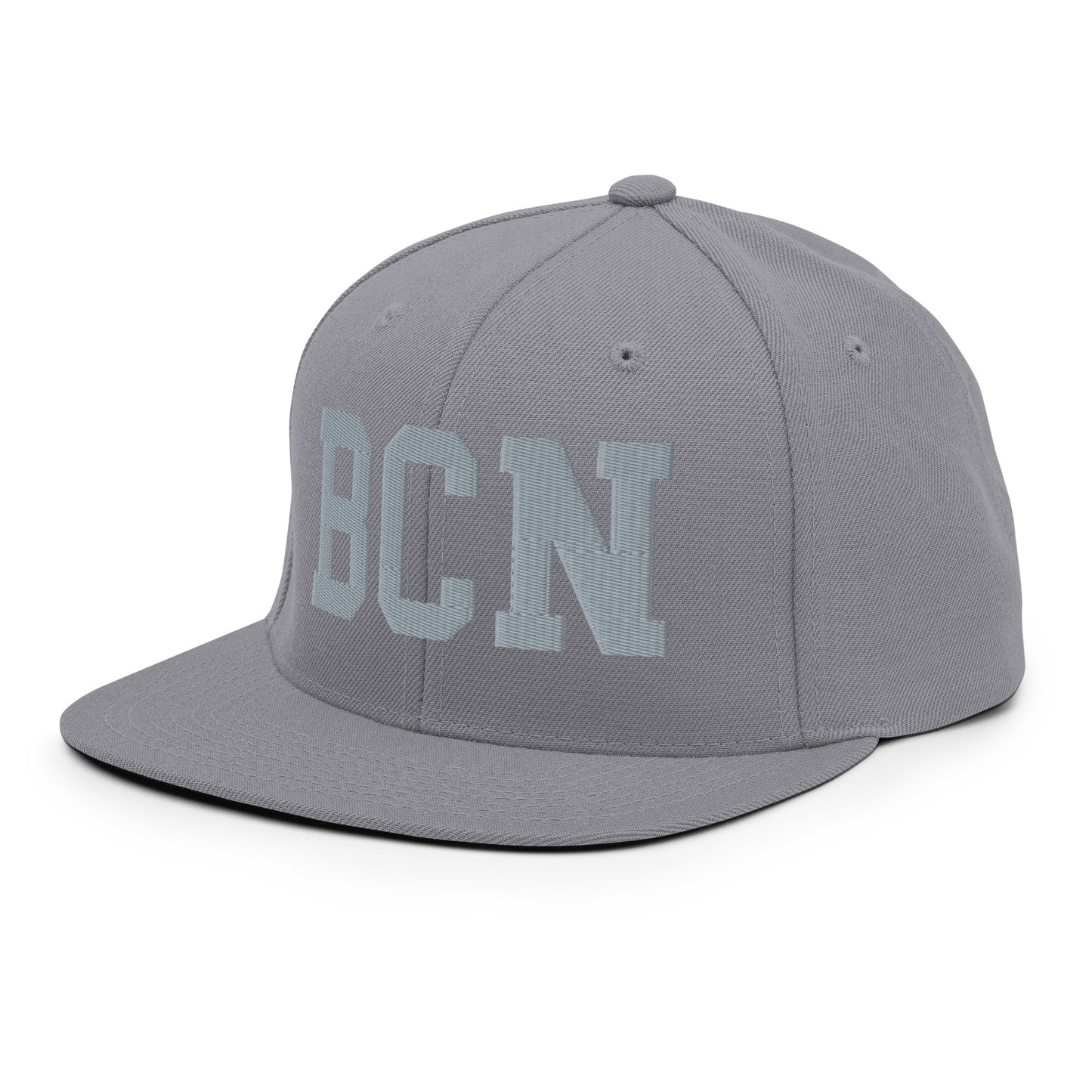 College-Style Classic Snapback Hat • Grey • BCN Barcelona • YHM Designs - Image 16