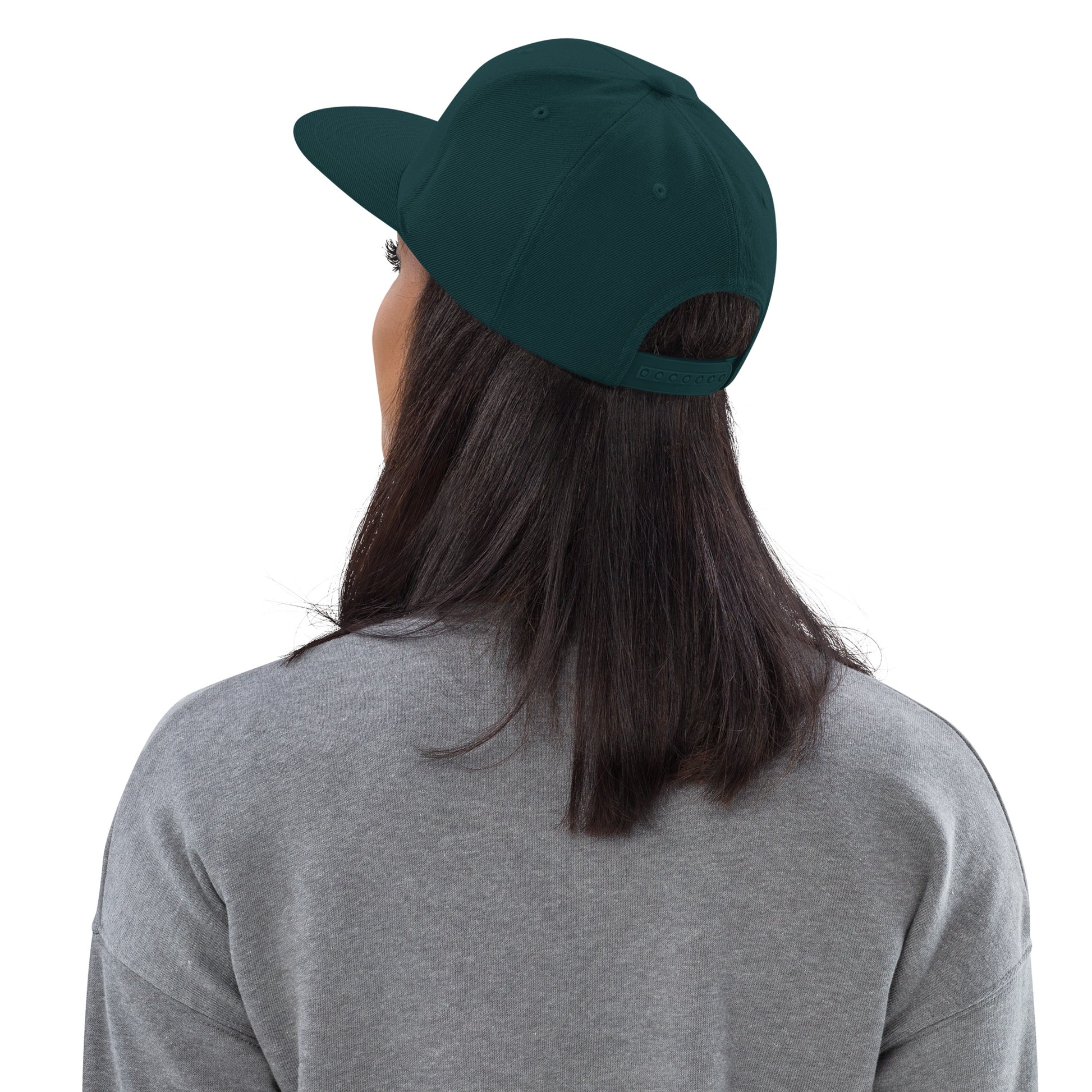 College-Style Classic Snapback Hat • Kiwi Green • YFB Iqaluit Souvenir • YHM Designs - Image 03