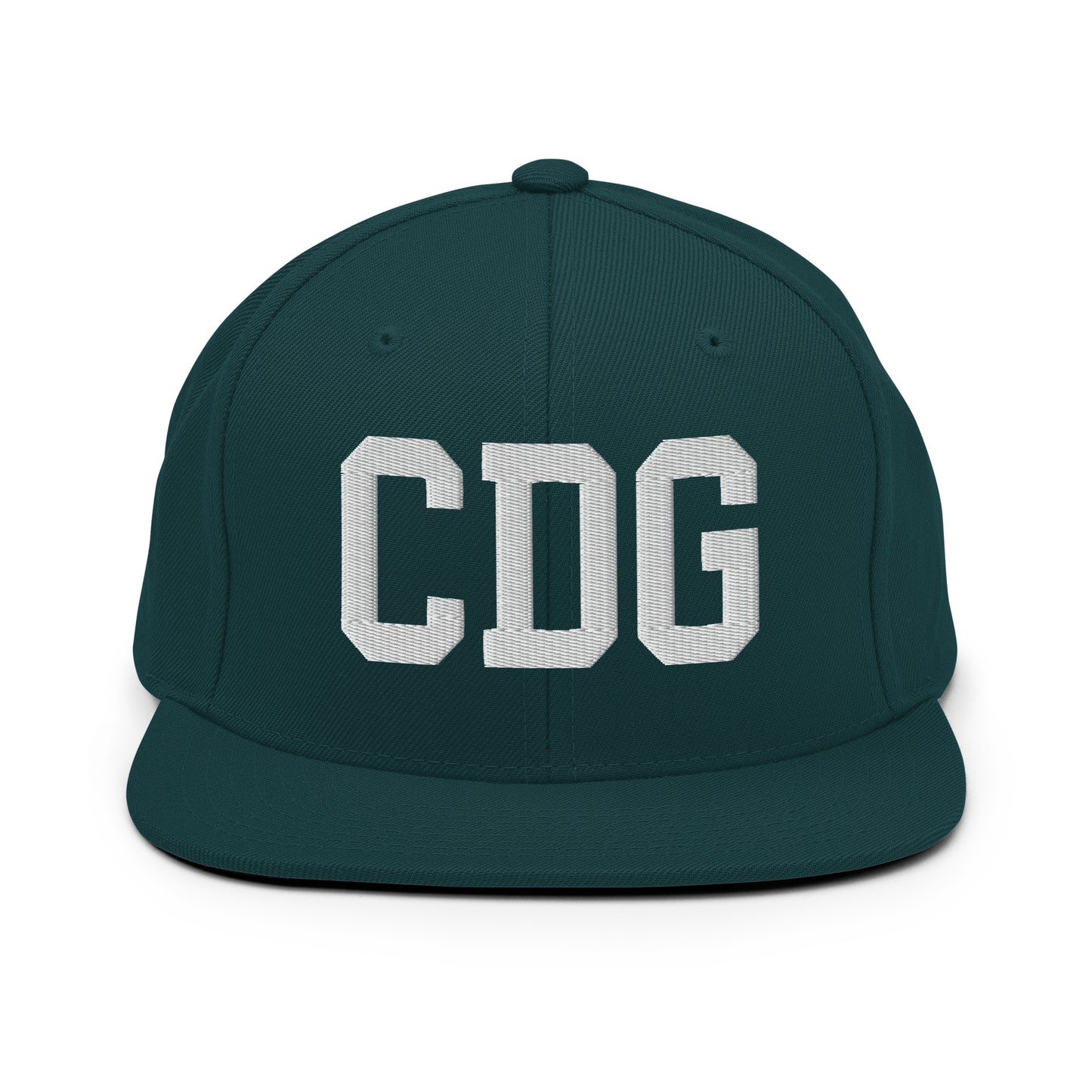 College-Style Classic Snapback Hat • White • CDG Paris • YHM Designs - Image 22