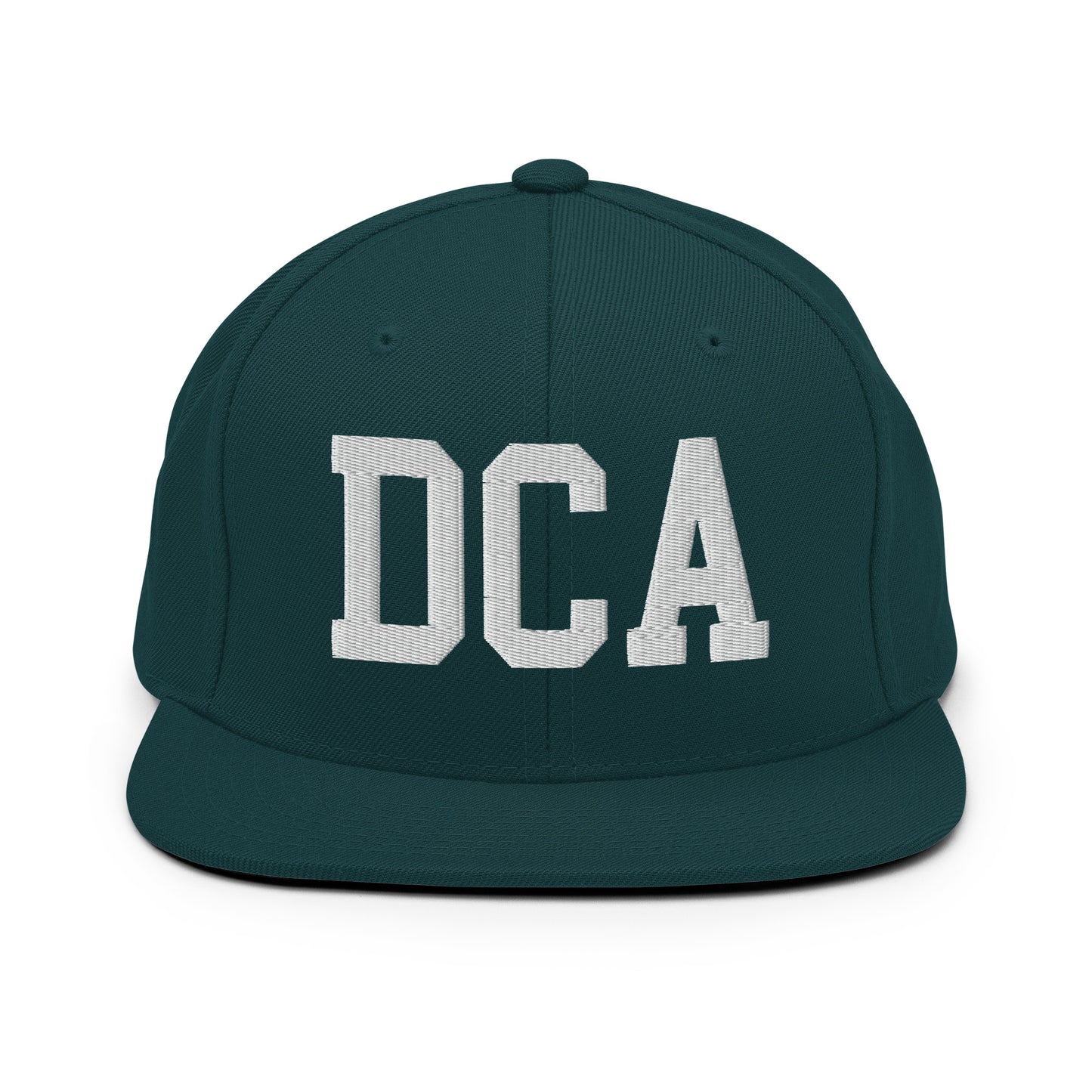 College-Style Classic Snapback Hat • White • DCA Washington • YHM Designs - Image 22