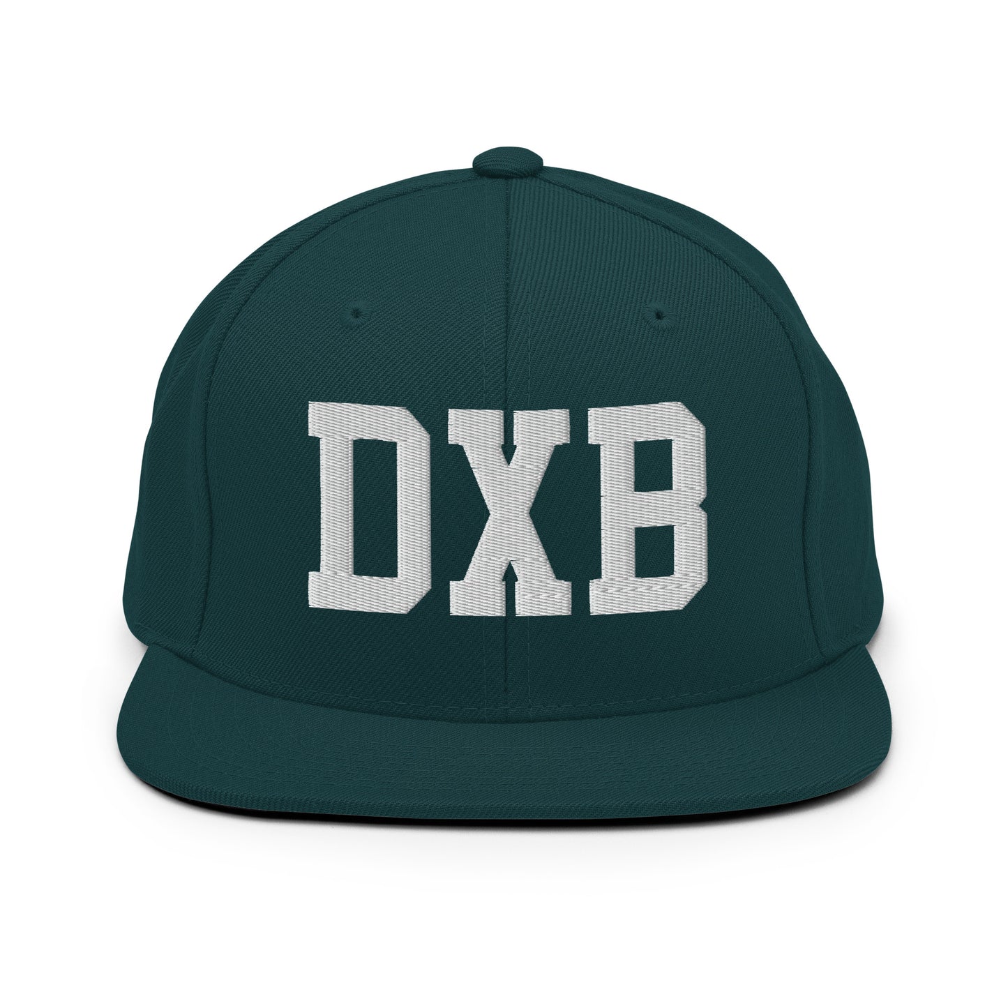 College-Style Classic Snapback Hat • White • DXB Dubai • YHM Designs - Image 22