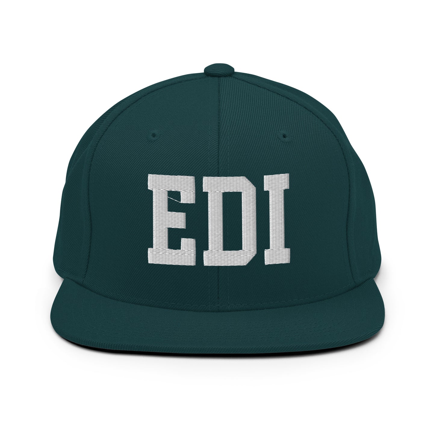 College-Style Classic Snapback Hat • White • EDI Edinburgh Souvenir • YHM Designs - Image 22