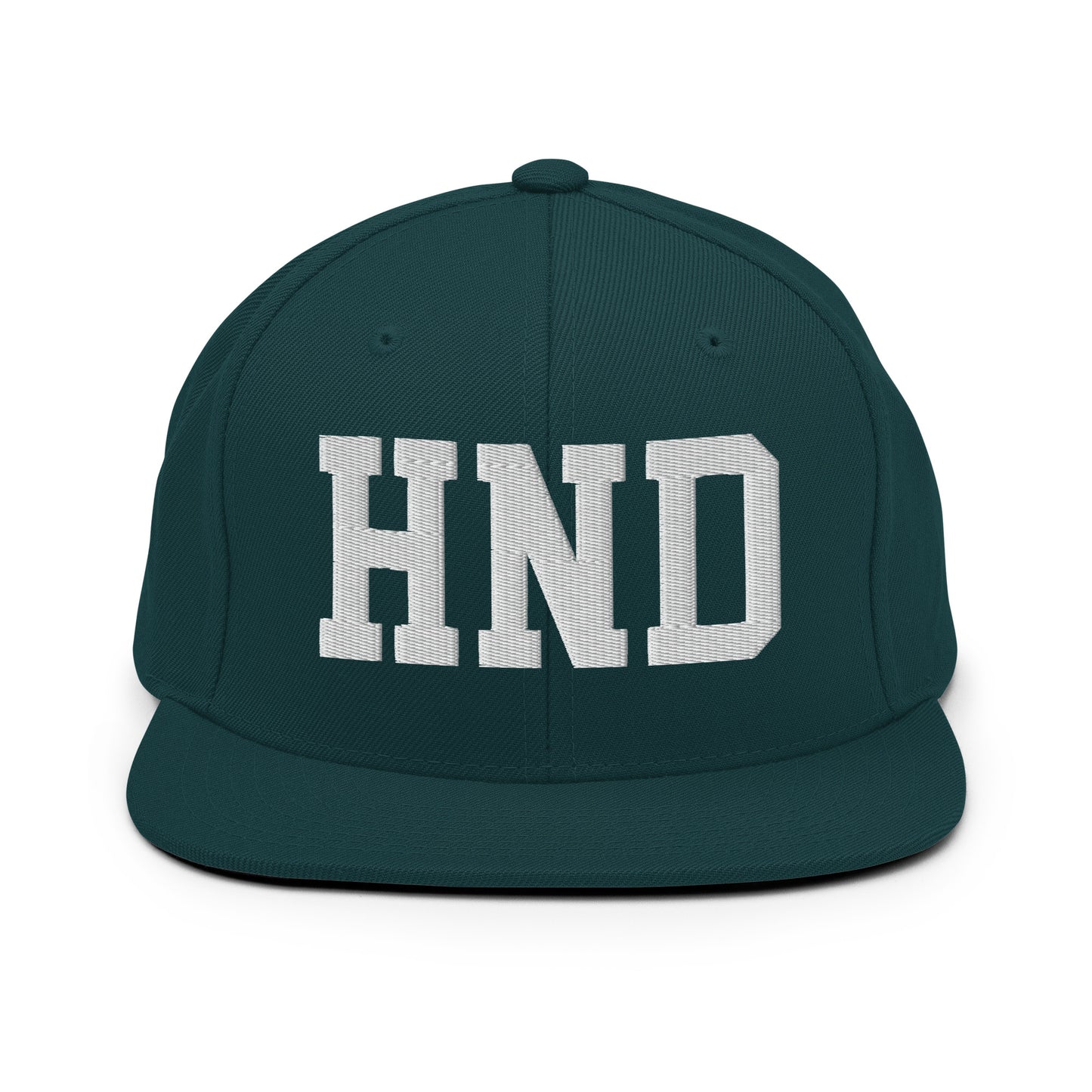 College-Style Classic Snapback Hat • White • HND Tokyo Souvenir • YHM Designs - Image 22