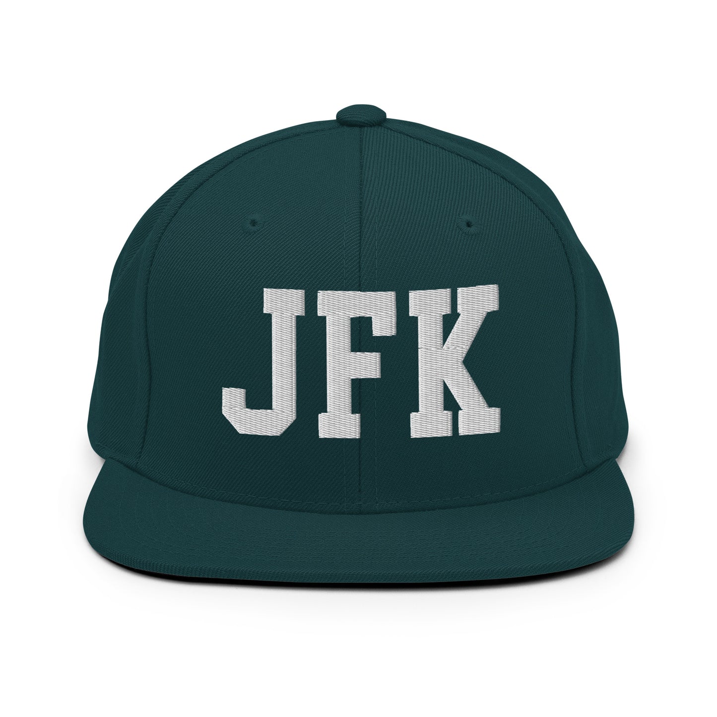 College-Style Classic Snapback Hat • White • JFK New York City Souvenir • YHM Designs - Image 22