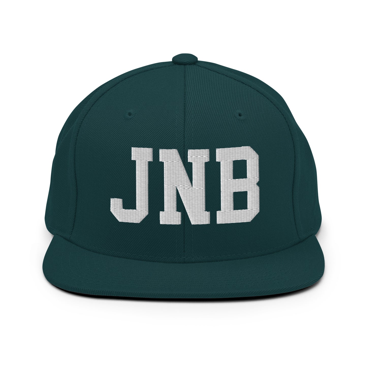 College-Style Classic Snapback Hat • White • JNB Johannesburg • YHM Designs - Image 22