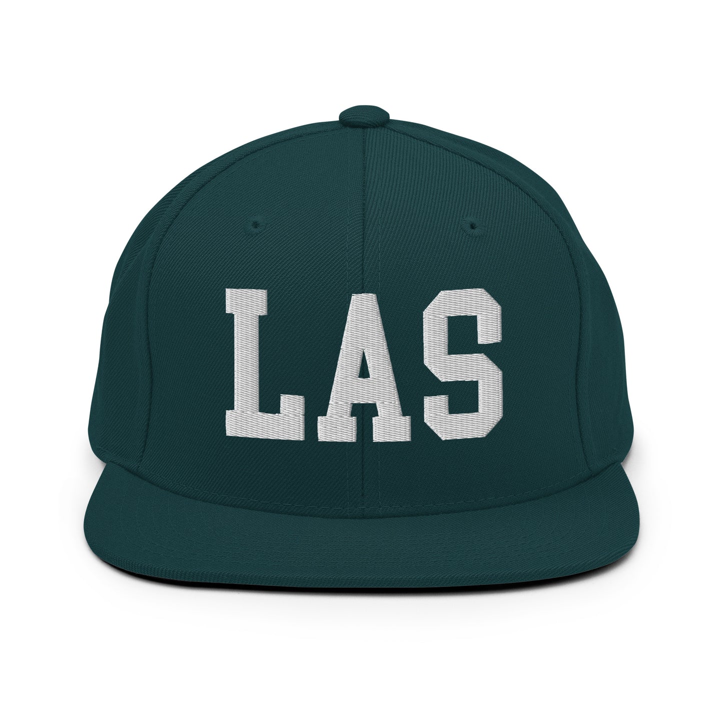 College-Style Classic Snapback Hat • White • LAS Las Vegas • YHM Designs - Image 22
