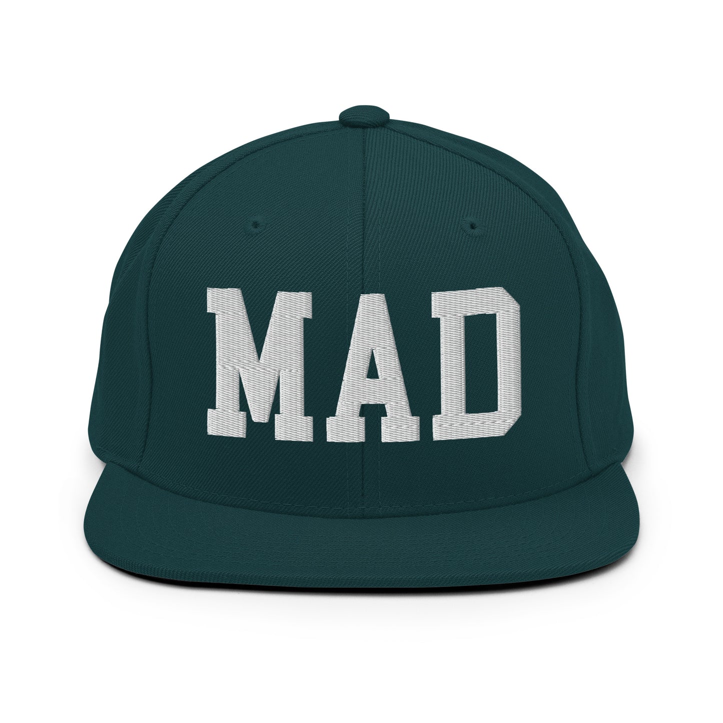 College-Style Classic Snapback Hat • White • MAD Madrid • YHM Designs - Image 22