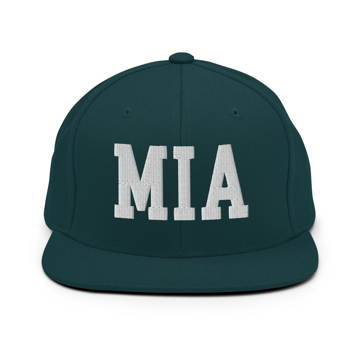 College-Style Classic Snapback Hat • White • MIA Miami • YHM Designs - Image 22