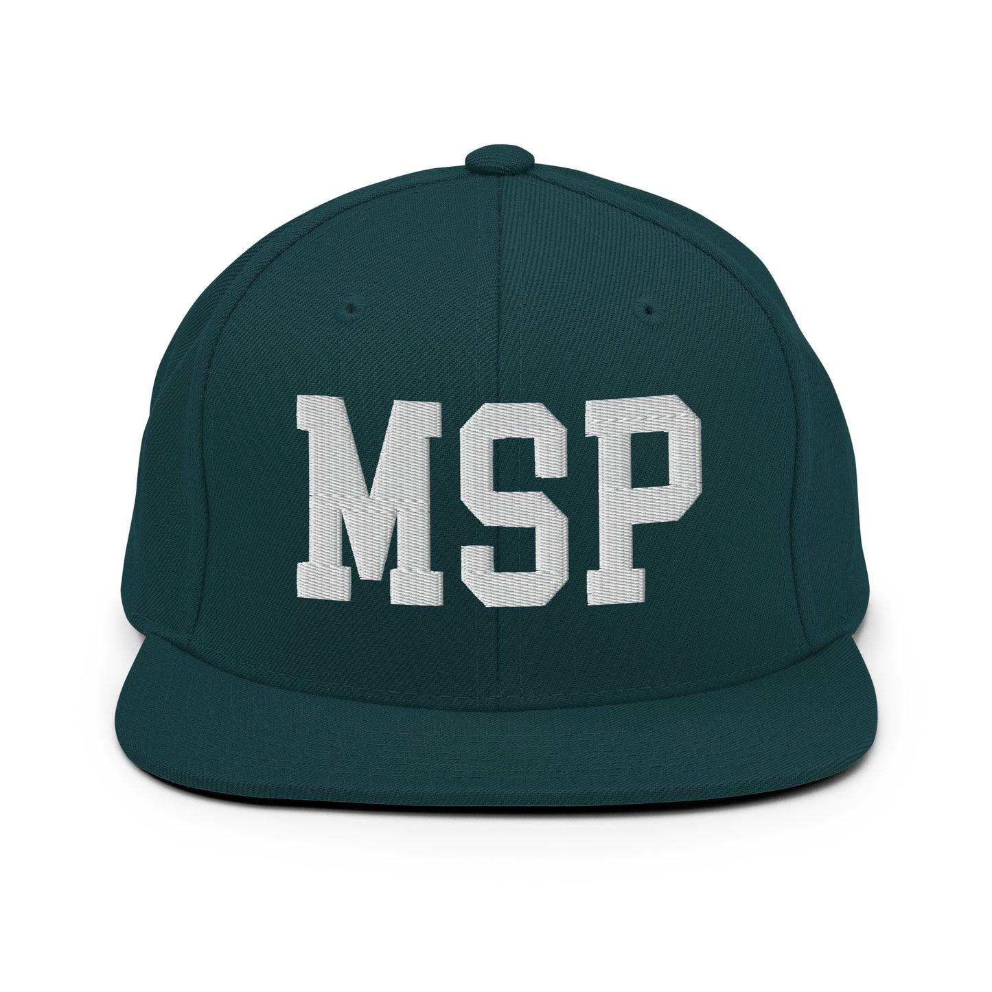 College-Style Classic Snapback Hat • White • MSP Minneapolis • YHM Designs - Image 22