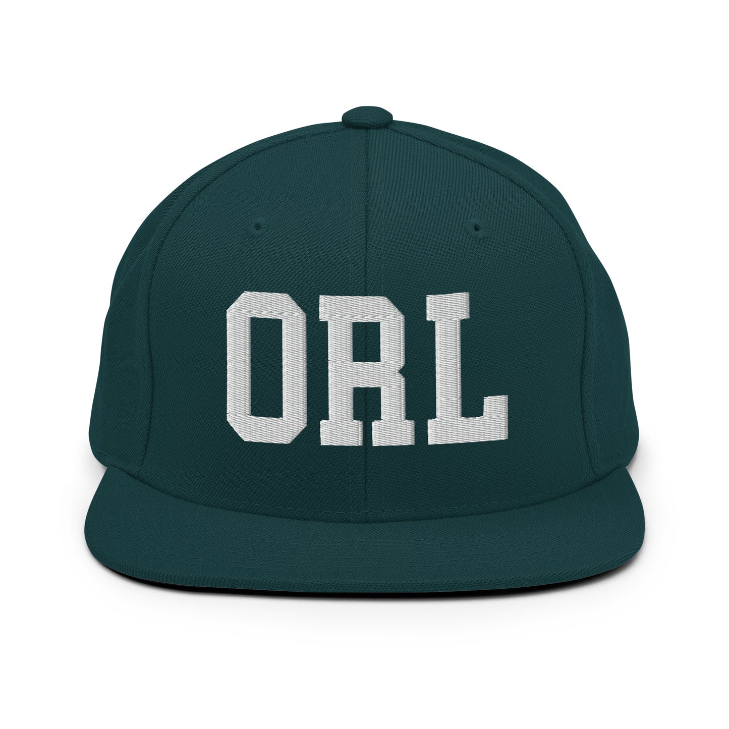 College-Style Classic Snapback Hat • White • ORL Orlando Souvenir • YHM Designs - Image 22