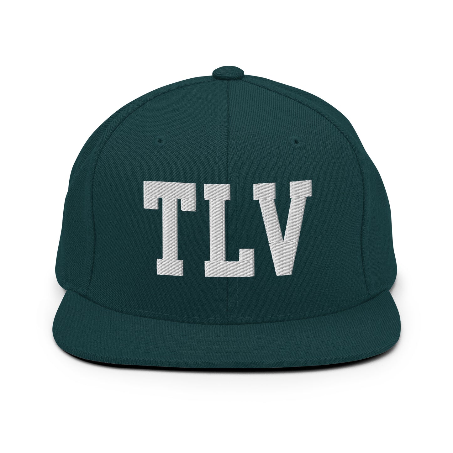 College-Style Classic Snapback Hat • White • TLV Tel Aviv Souvenir • YHM Designs - Image 22