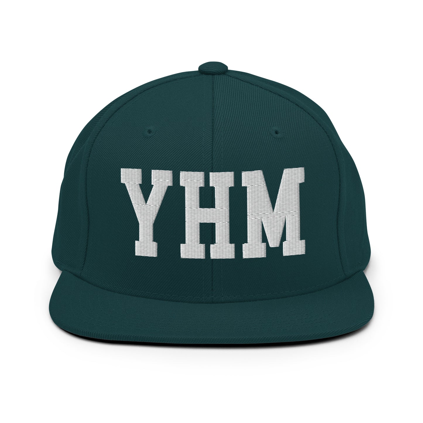 College-Style Classic Snapback Hat • White • YHM Hamilton Souvenir • YHM Designs - Image 22