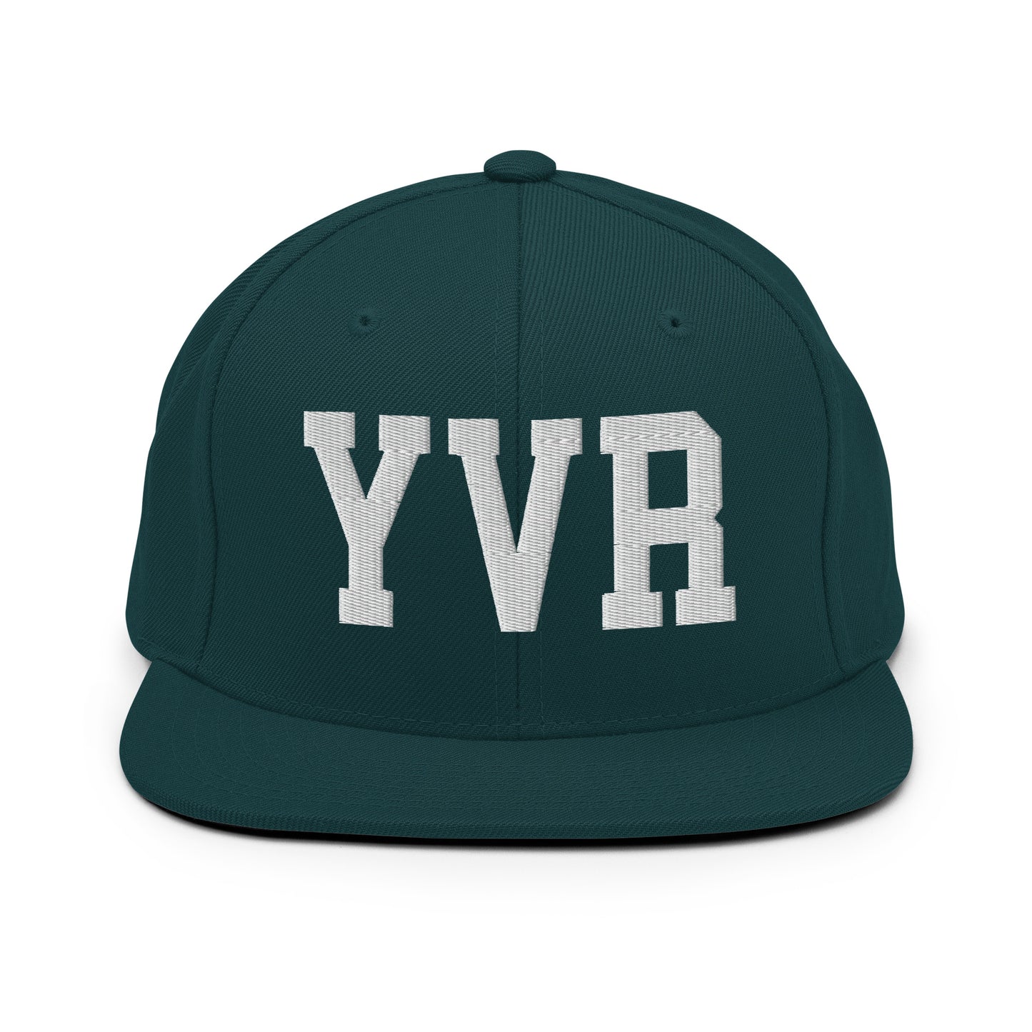College-Style Classic Snapback Hat • White • YVR Vancouver Souvenir • YHM Designs - Image 22