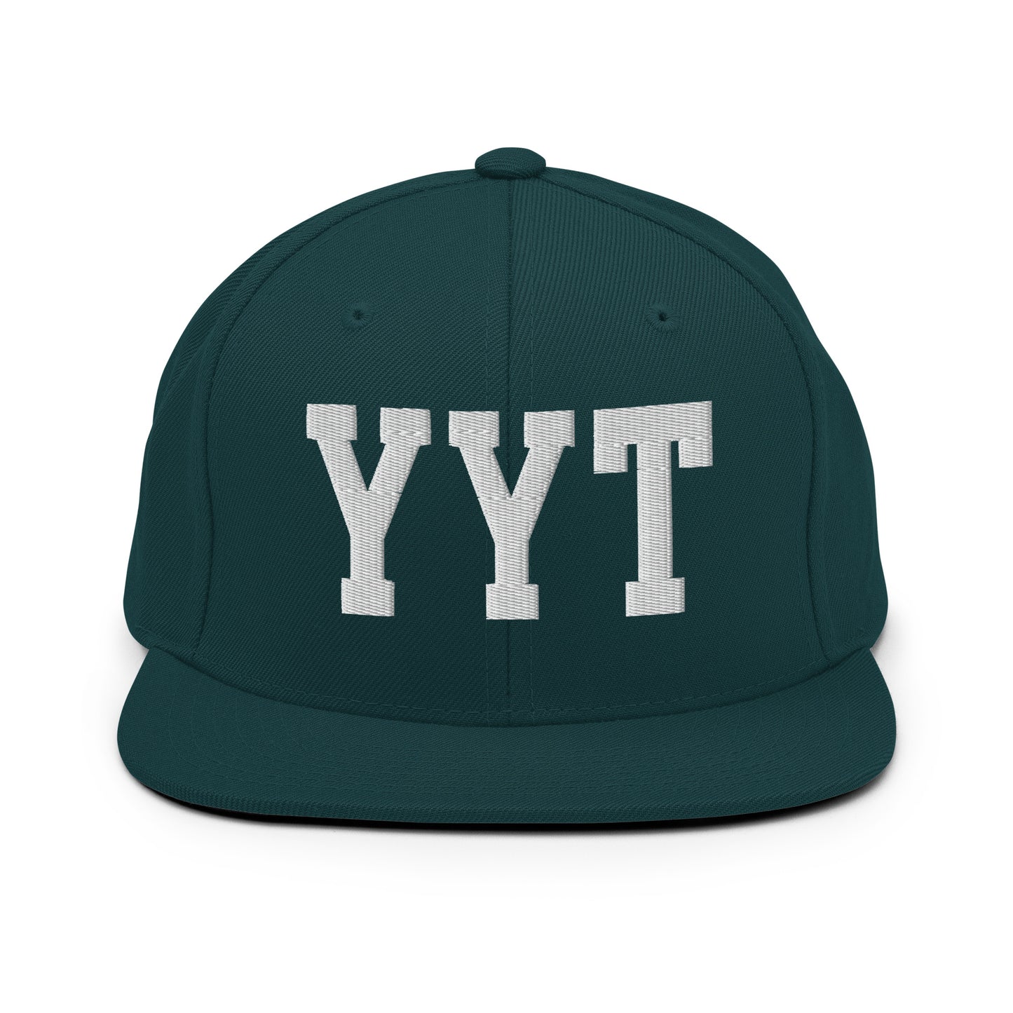 College-Style Classic Snapback Hat • White • YYT St. John's Souvenir • YHM Designs - Image 22
