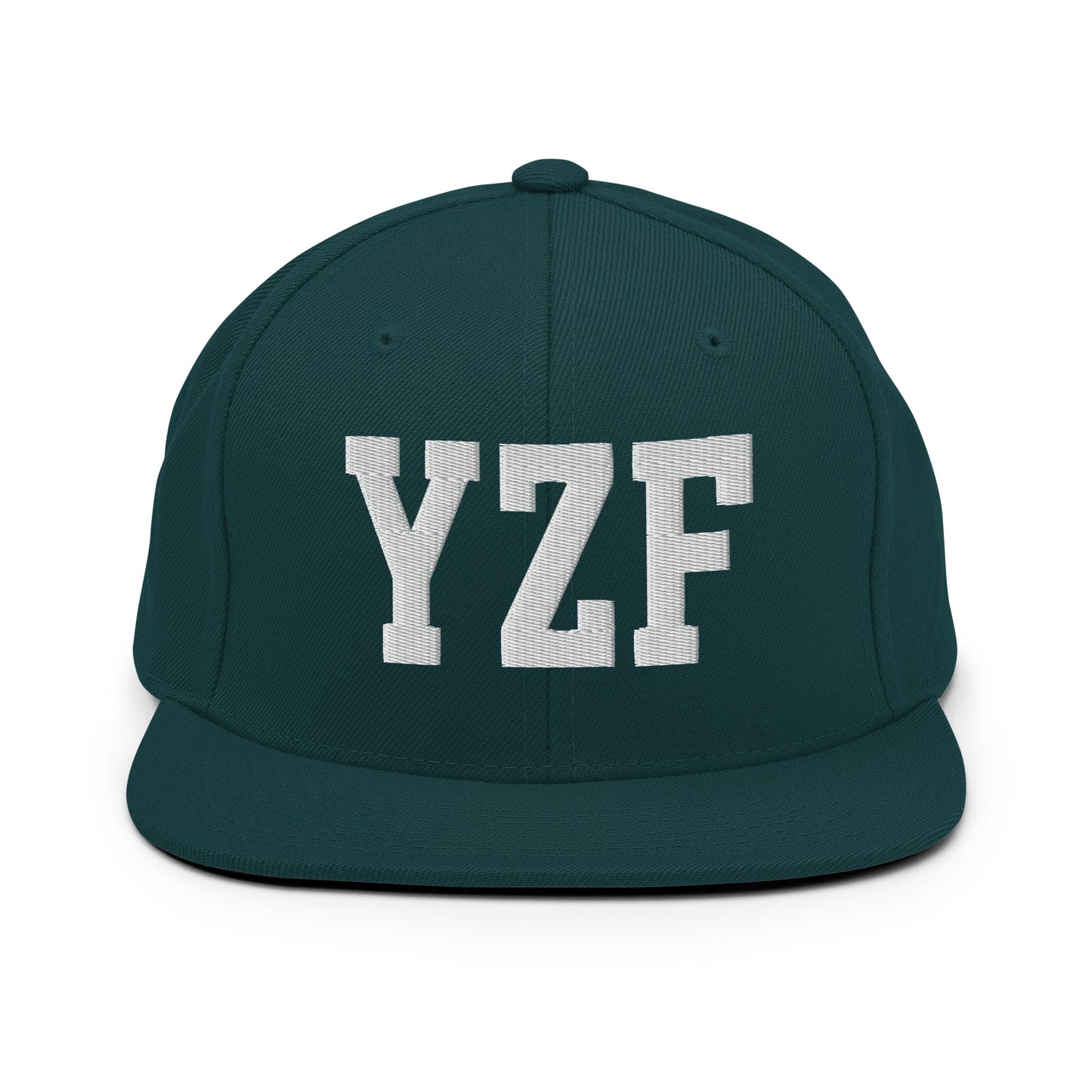 College-Style Classic Snapback Hat • White • YZF Yellowknife Souvenir • YHM Designs - Image 22