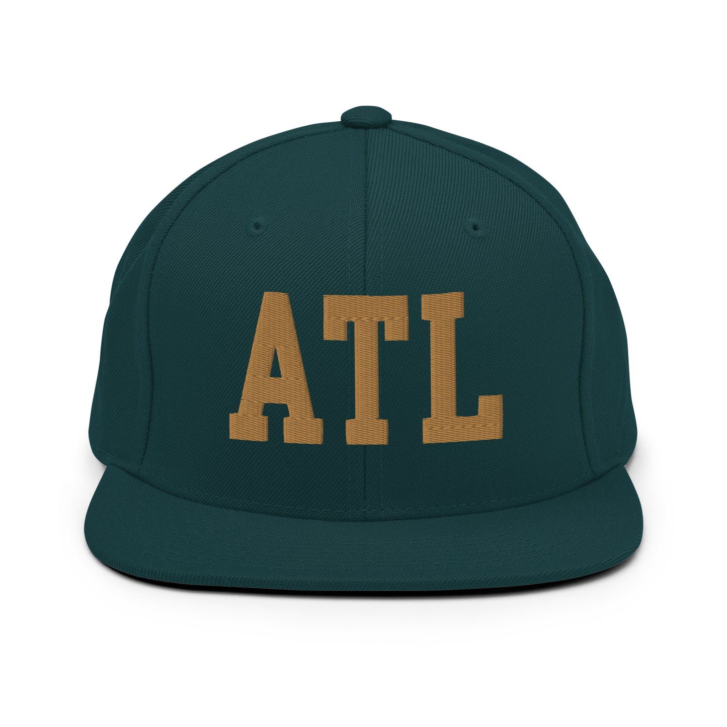 College-Style Classic Snapback Hat • Old Gold • ATL Atlanta Souvenir • YHM Designs - Image 18