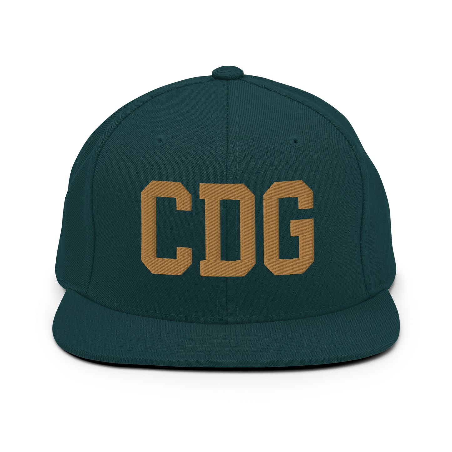 College-Style Classic Snapback Hat • Old Gold • CDG Paris • YHM Designs - Image 18