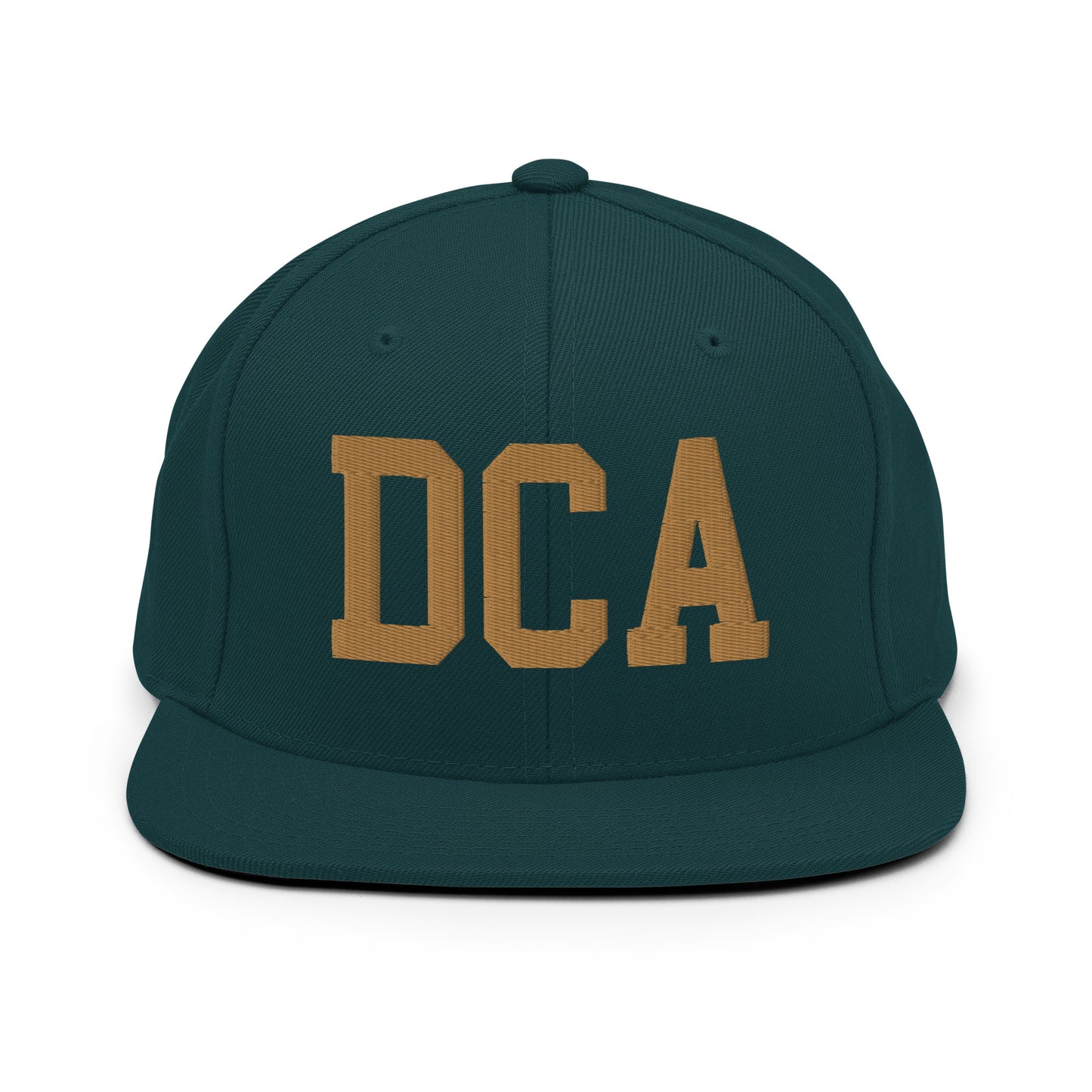 College-Style Classic Snapback Hat • Old Gold • DCA Washington • YHM Designs - Image 18