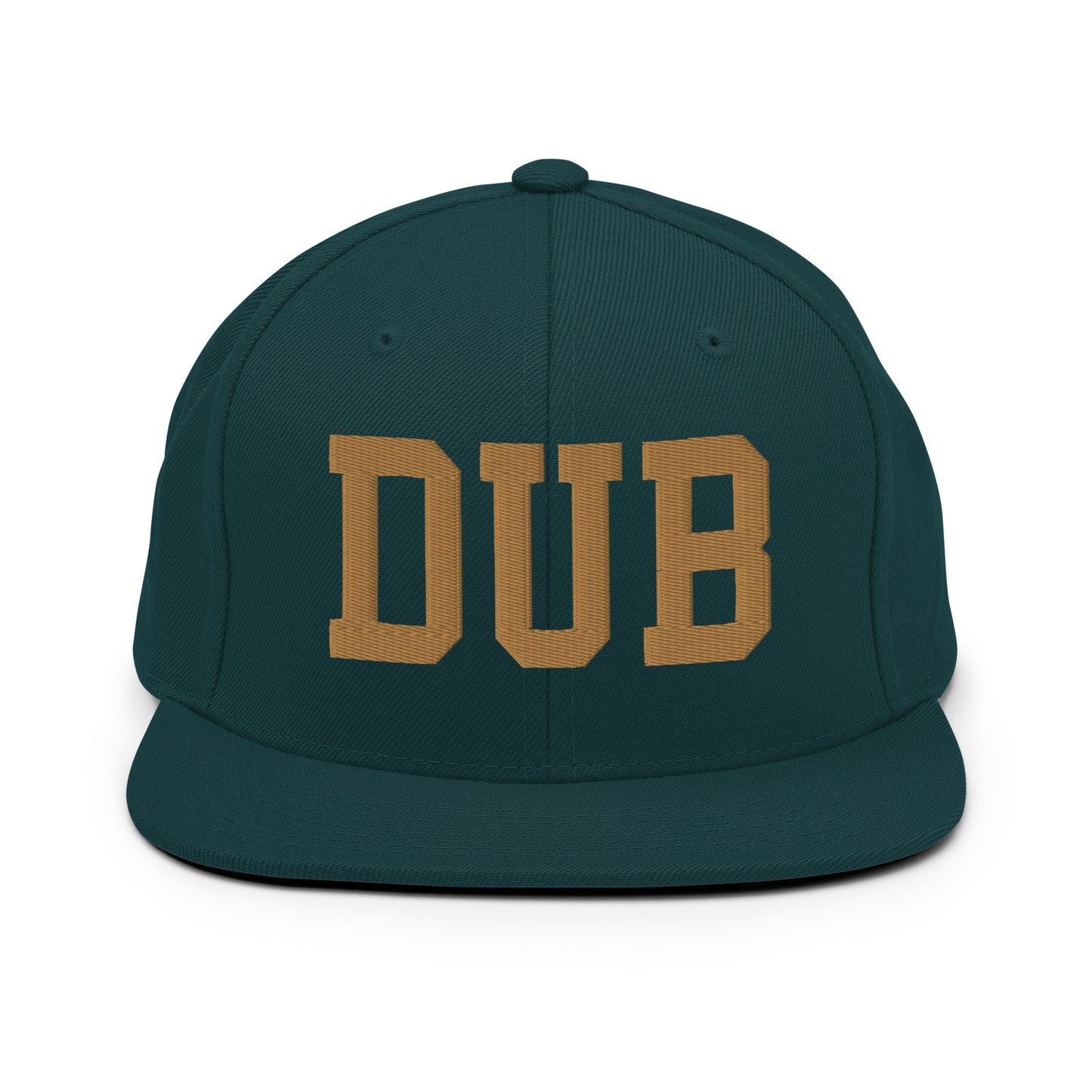 College-Style Classic Snapback Hat • Old Gold • DUB Dublin Souvenir • YHM Designs - Image 18