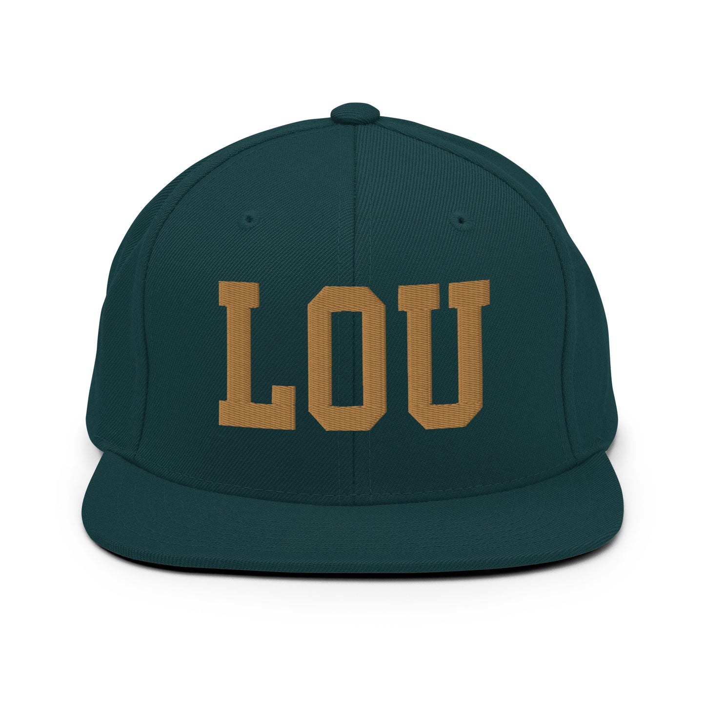 College-Style Classic Snapback Hat • Old Gold • LOU Louisville Souvenir • YHM Designs - Image 18