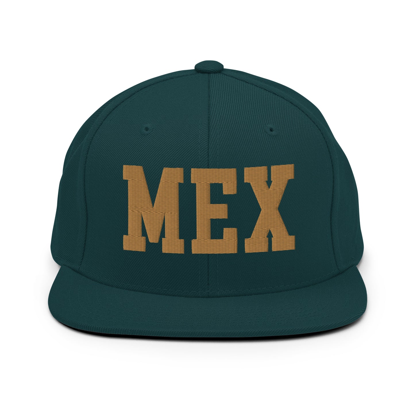 College-Style Classic Snapback Hat • Old Gold • MEX Mexico City Souvenir • YHM Designs - Image 18