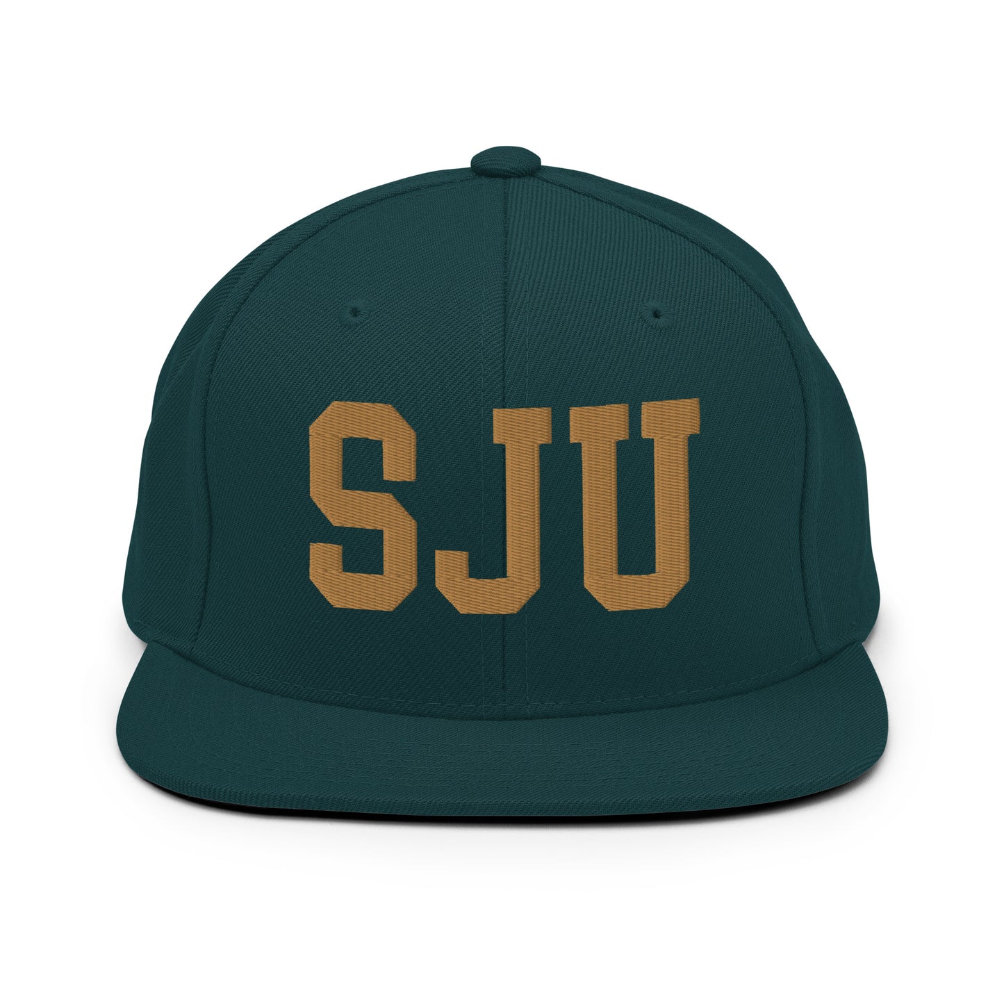 College-Style Classic Snapback Hat • Old Gold • SJU San Juan Souvenir • YHM Designs - Image 18