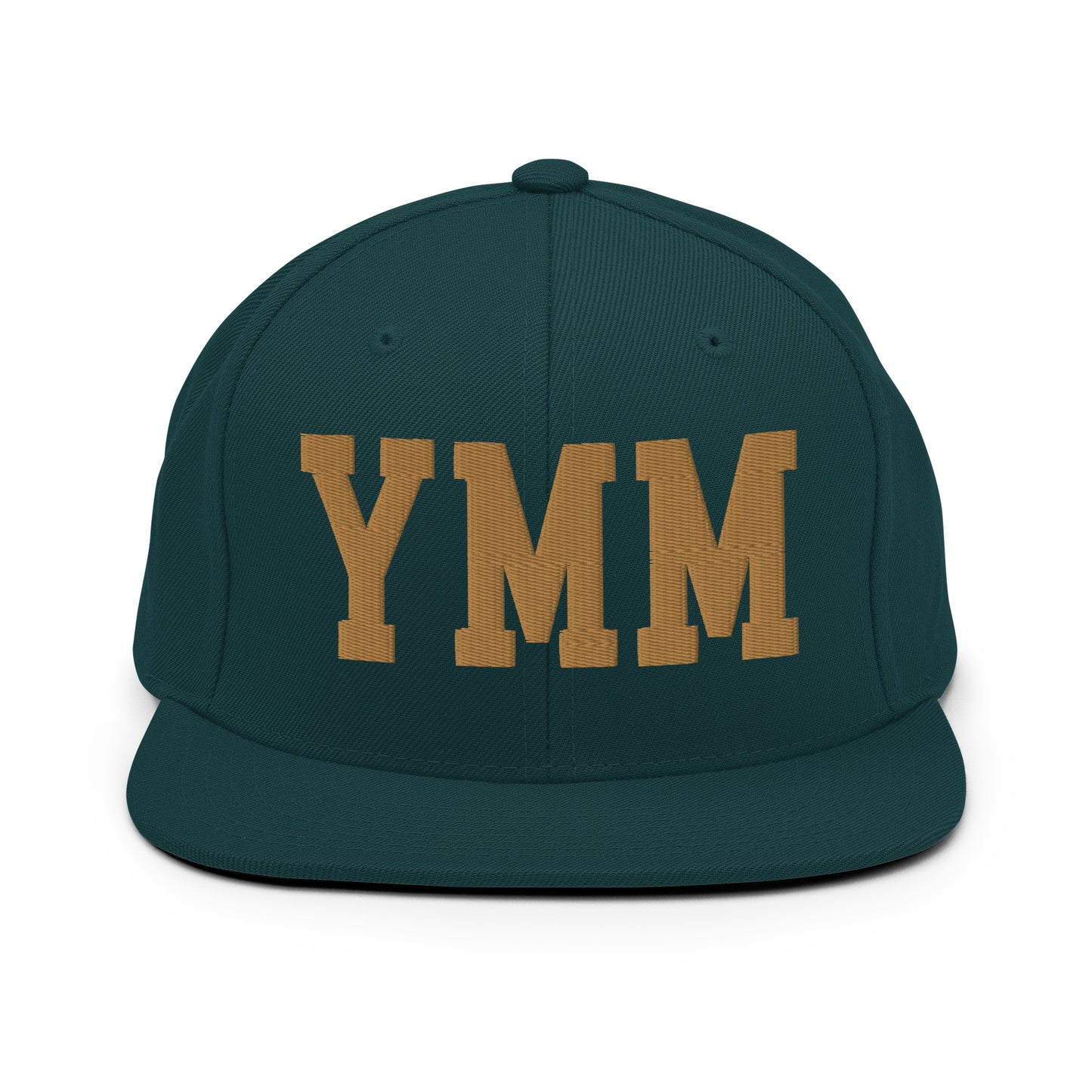 College-Style Classic Snapback Hat • Old Gold • YMM Fort McMurray • YHM Designs - Image 18