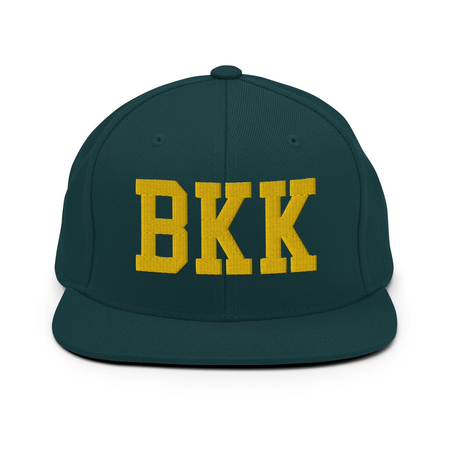 College-Style Classic Snapback Hat • Gold • BKK Bangkok • YHM Designs - Image 14