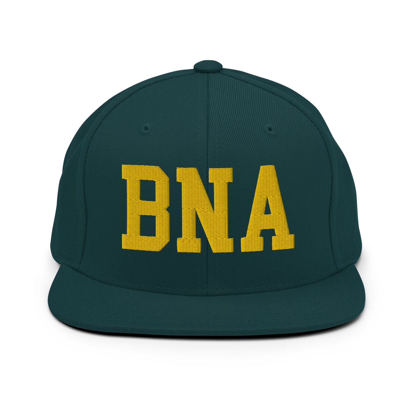 College-Style Classic Snapback Hat • Gold • BNA Nashville • YHM Designs - Image 14