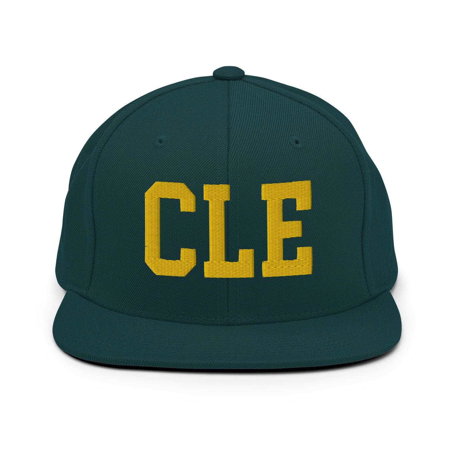 College-Style Classic Snapback Hat • Gold • CLE Cleveland • YHM Designs - Image 14