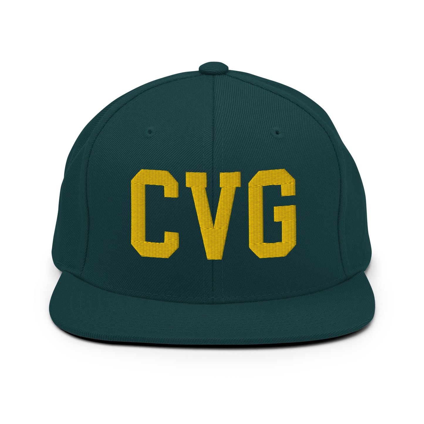 College-Style Classic Snapback Hat • Gold • CVG Cincinnati • YHM Designs - Image 14
