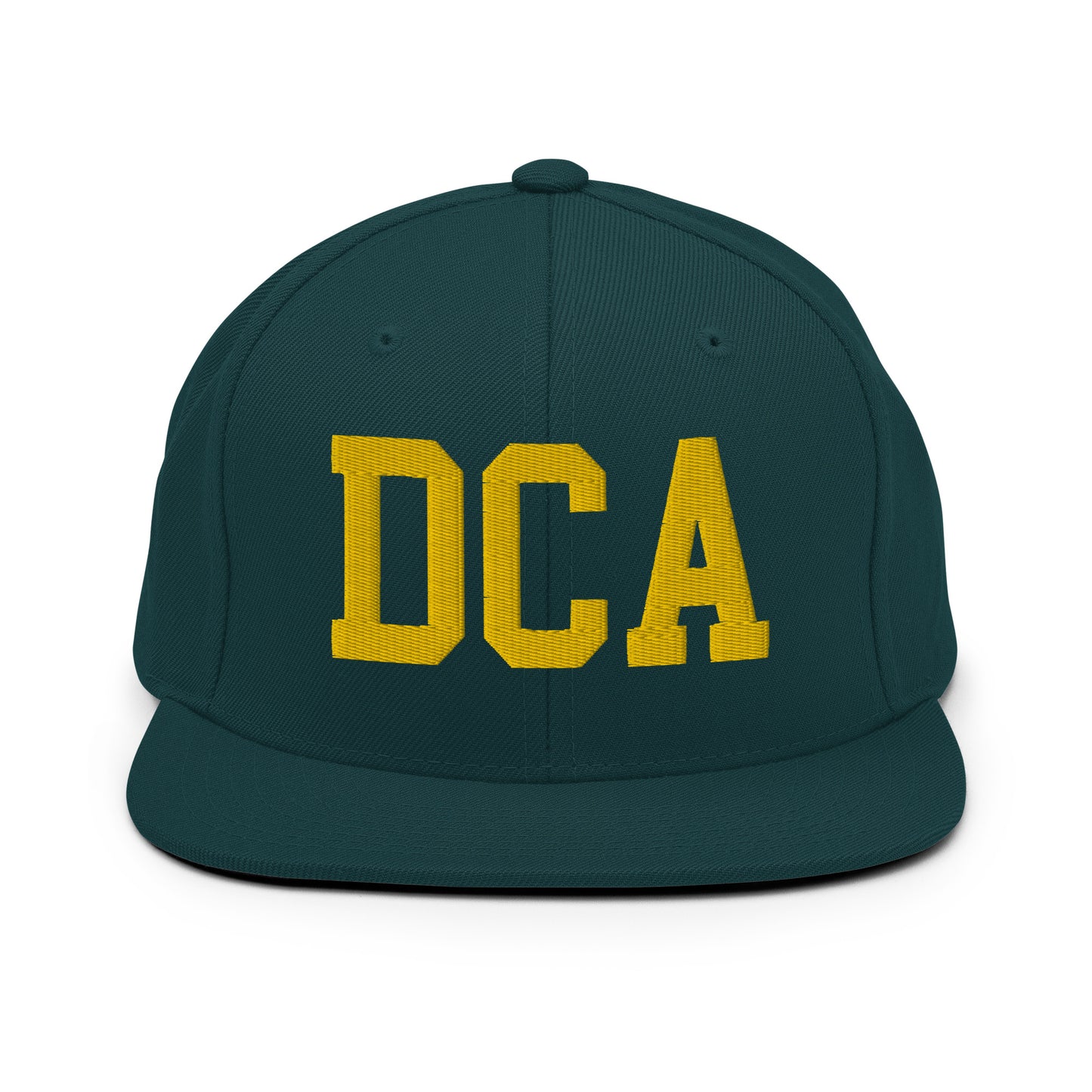 College-Style Classic Snapback Hat • Gold • DCA Washington • YHM Designs - Image 14